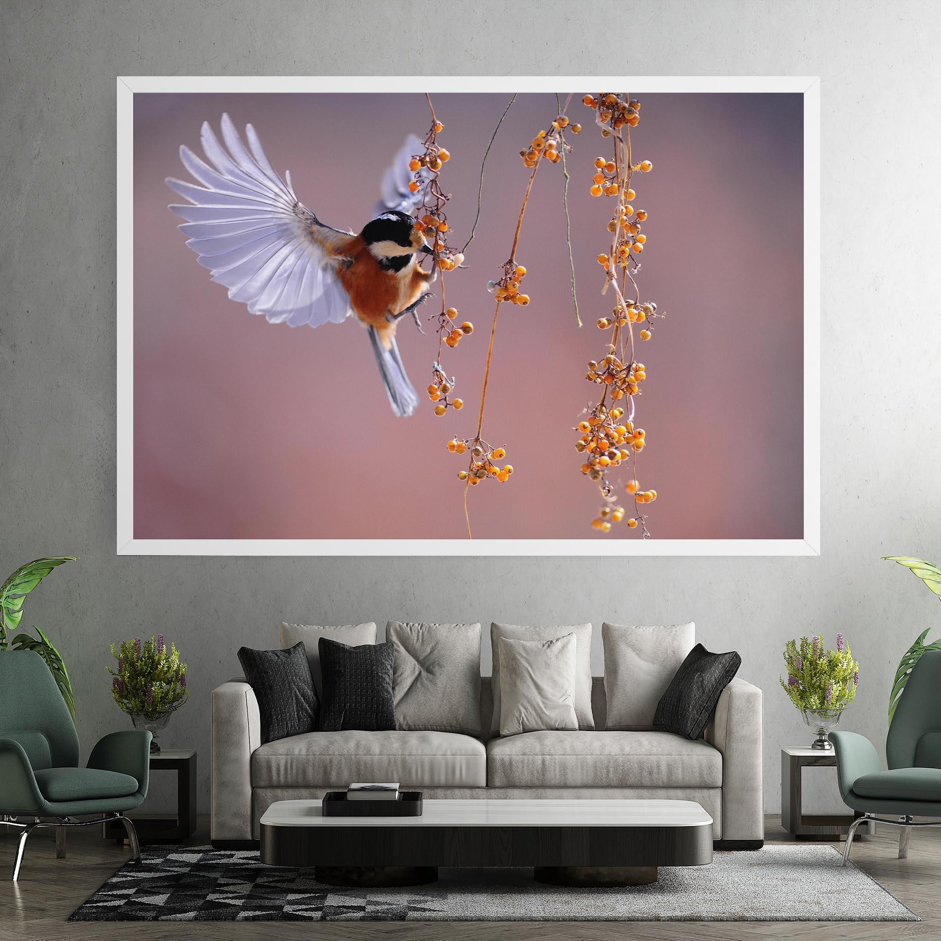 Leinwandbild Woodpecker mockup 7