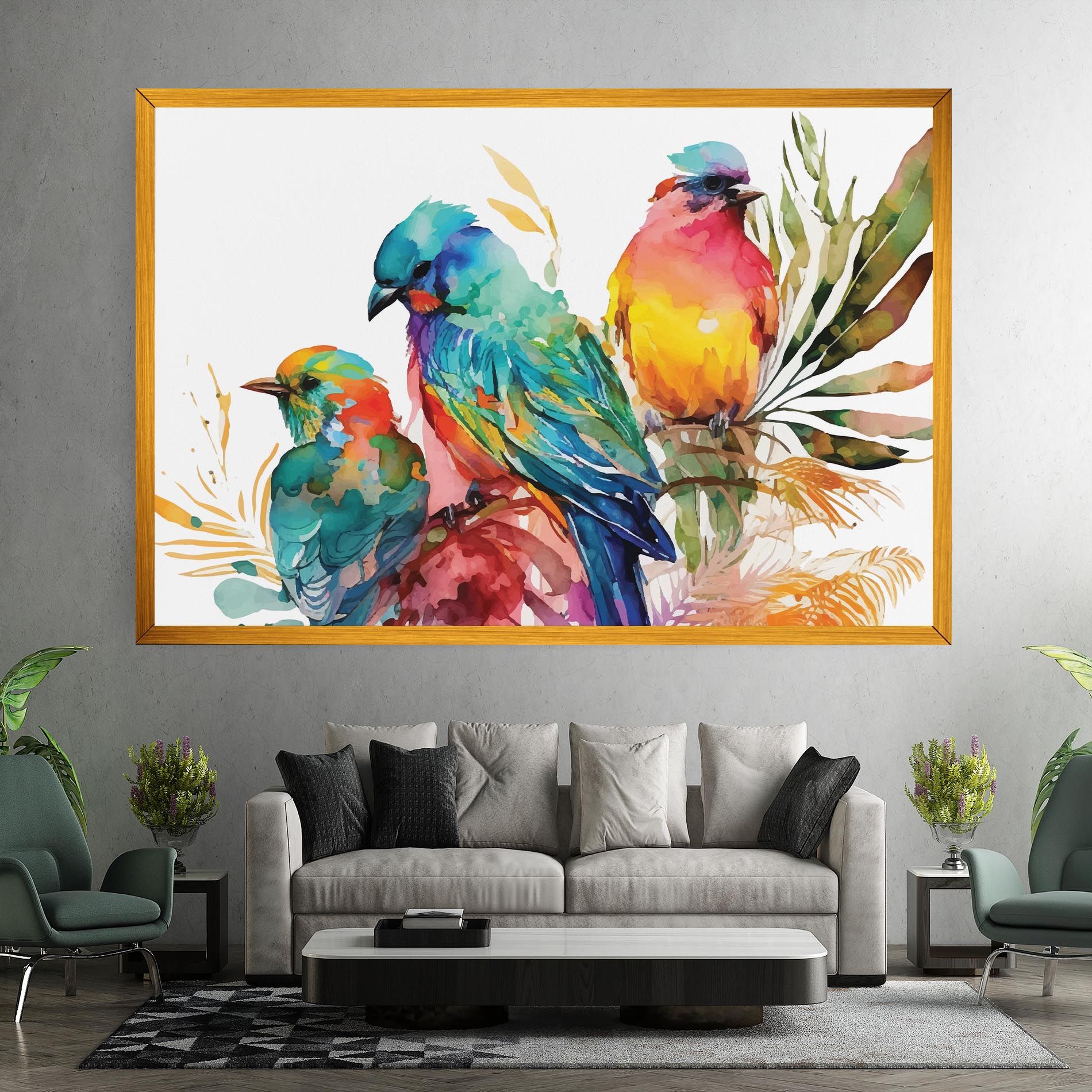 Colorful Birds mockup 7
