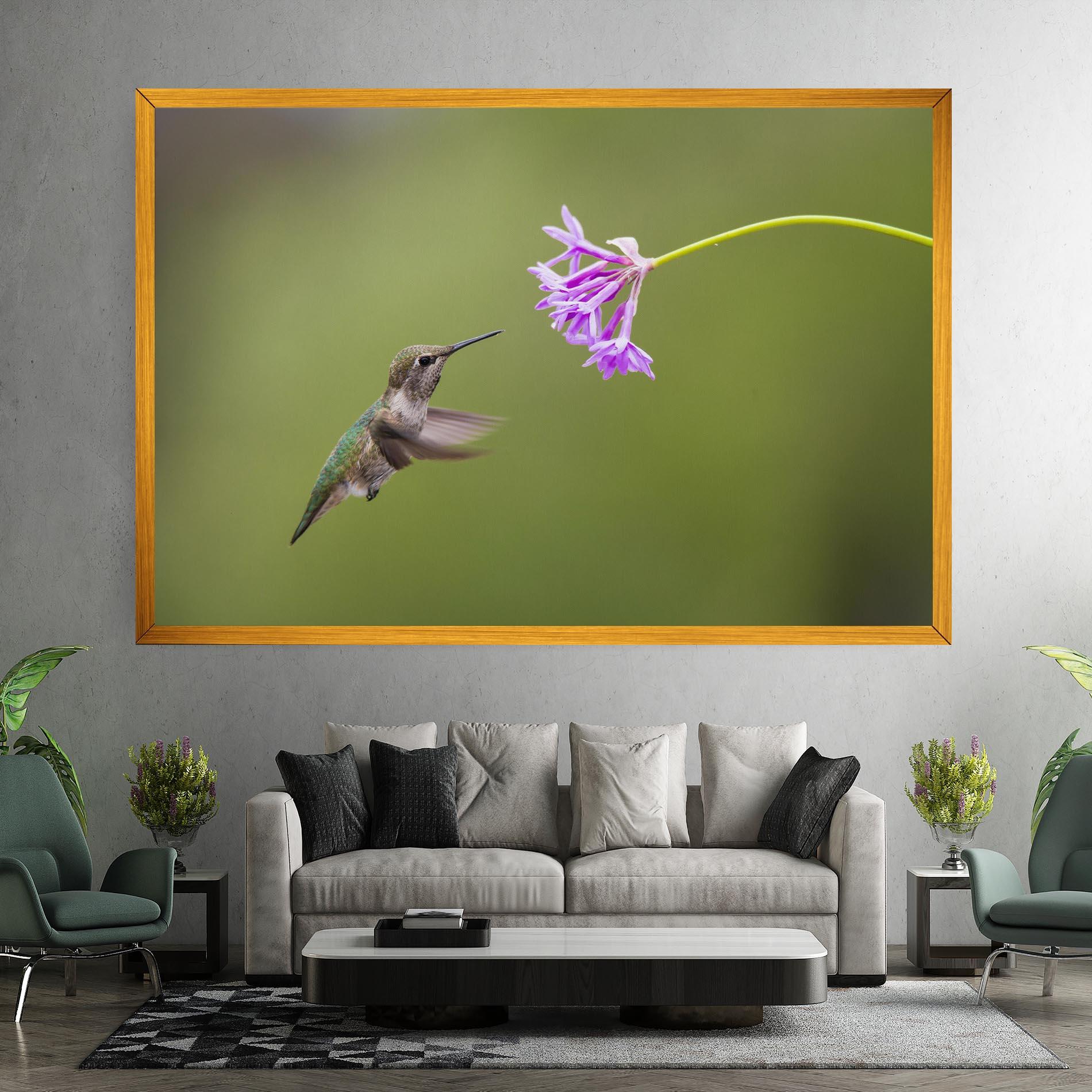 Leinwandbild Cute Hummingbird mockup 7