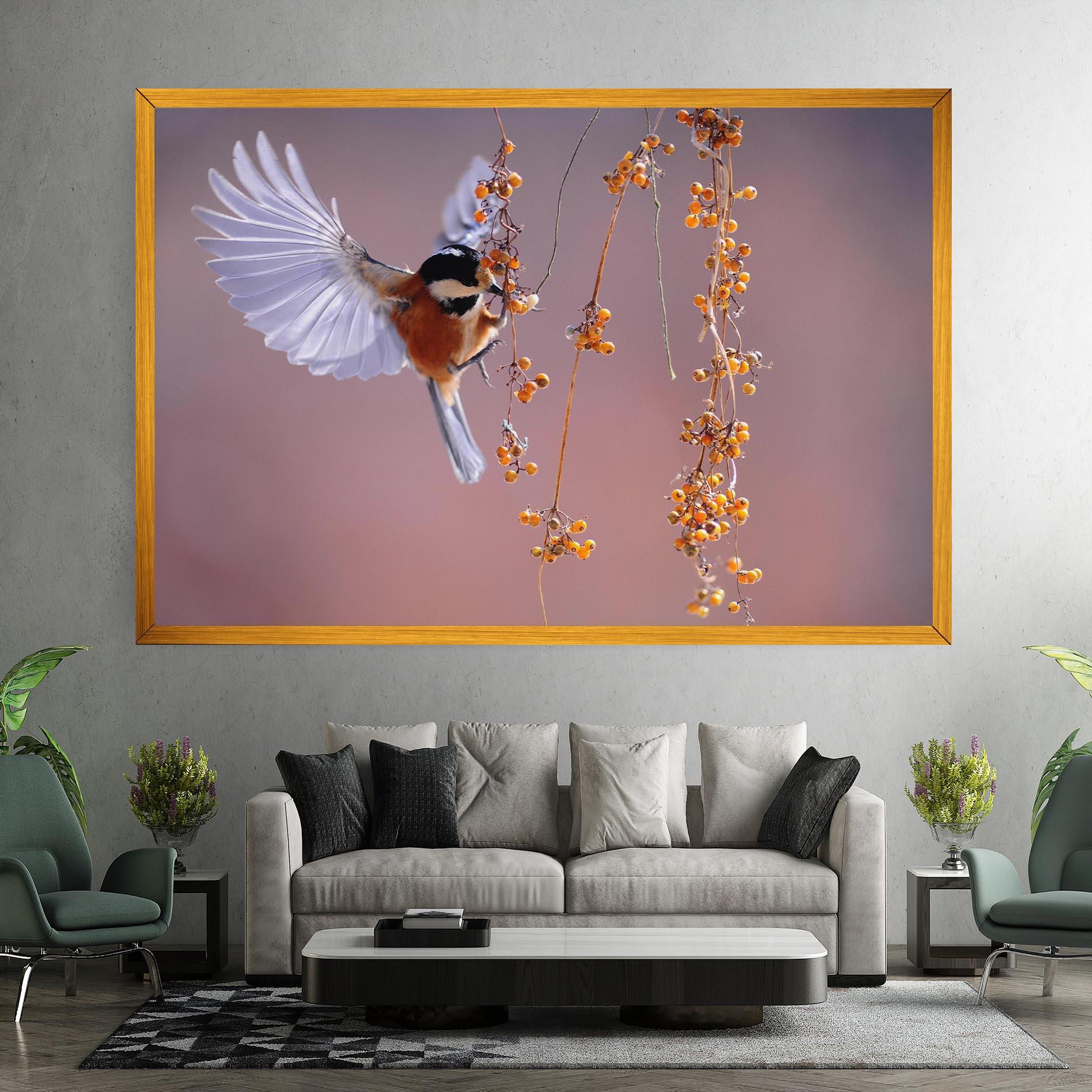 Leinwandbild Woodpecker mockup 7