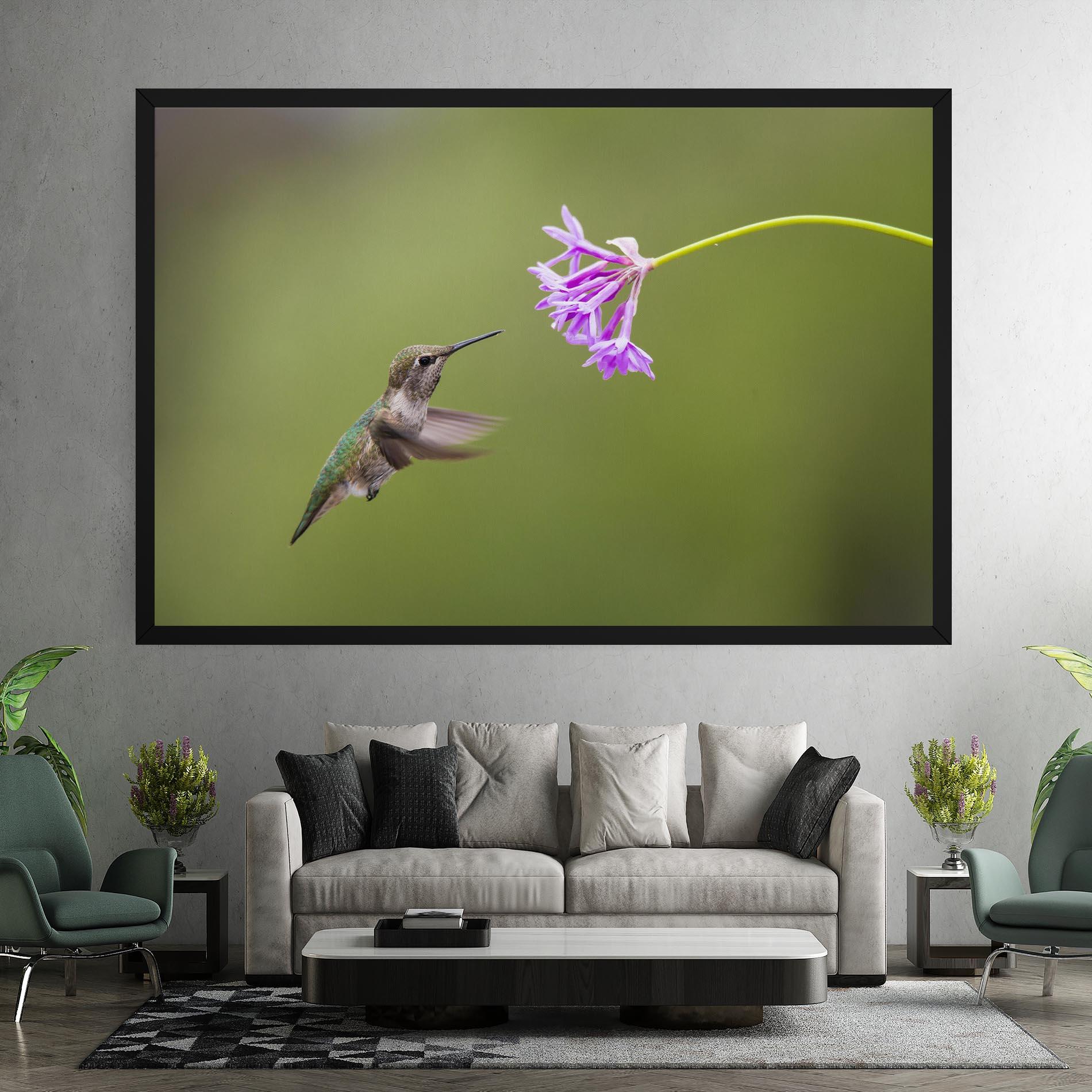 Leinwandbild Cute Hummingbird mockup 7