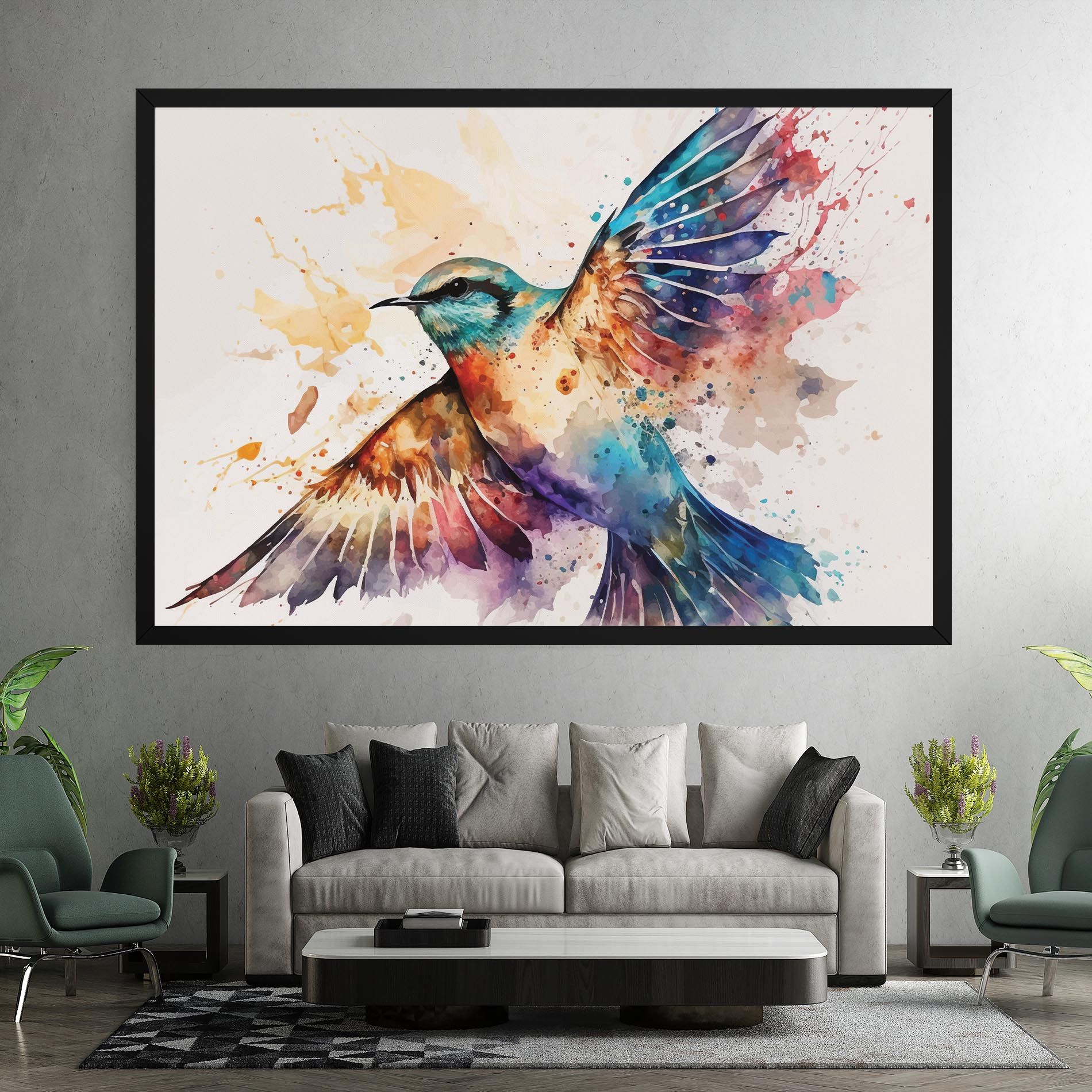 Painted Wings Bird mockup 7