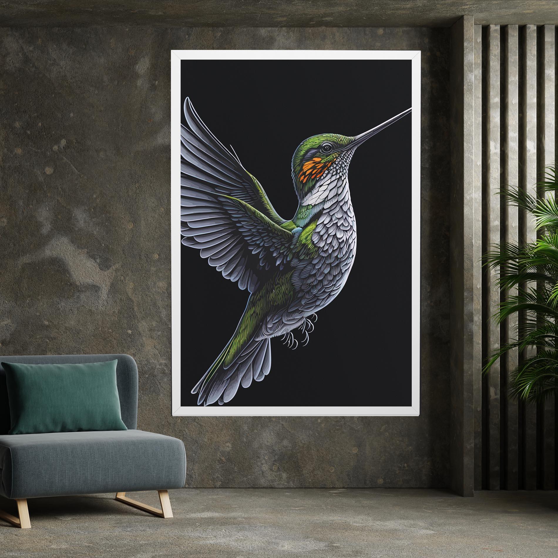 Leinwandbild Hummingbird mockup 7