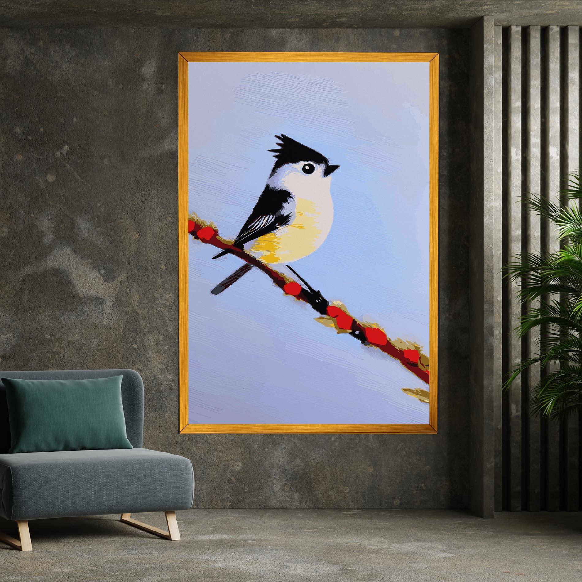 Leinwandbild Bird Painting mockup 7