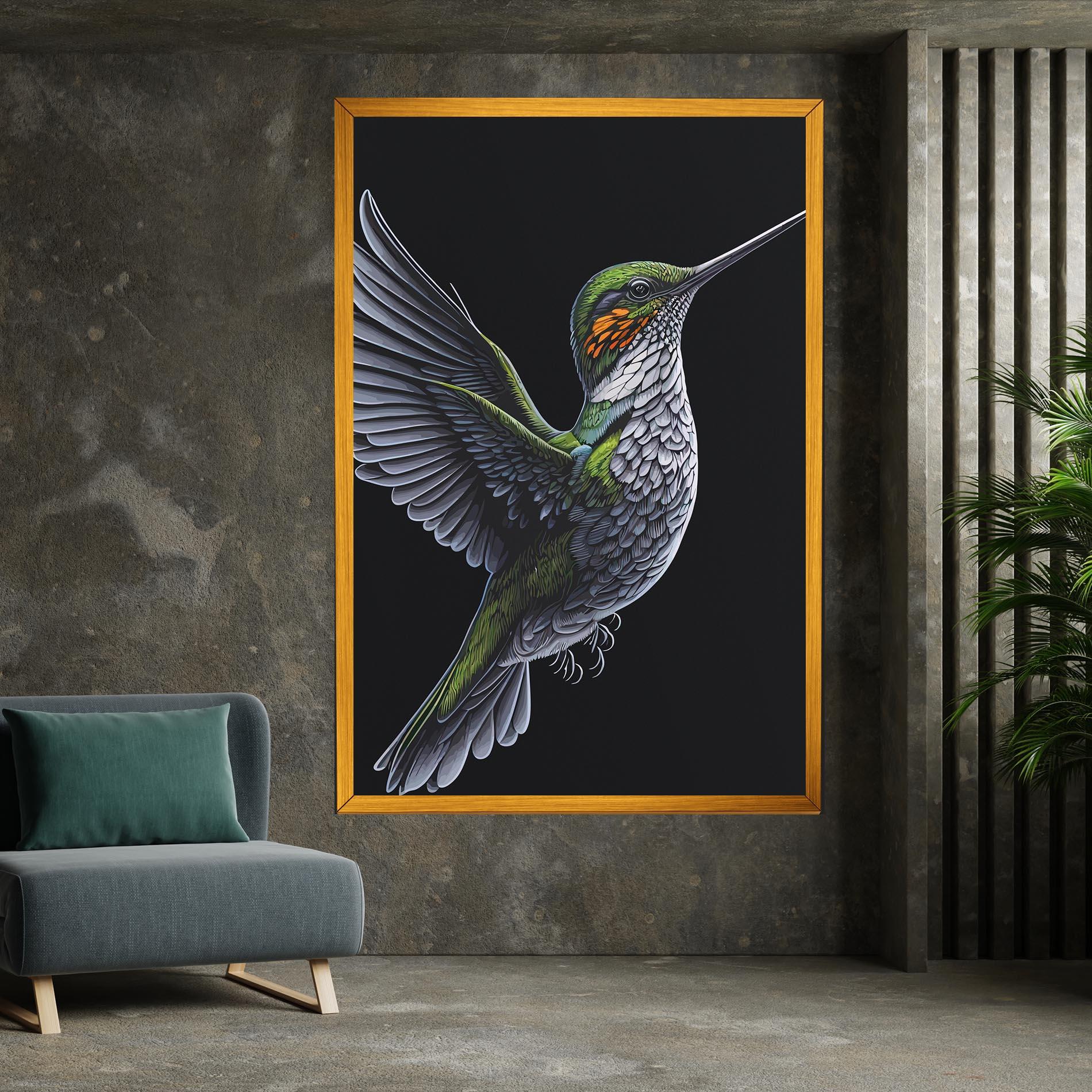 Leinwandbild Hummingbird mockup 7