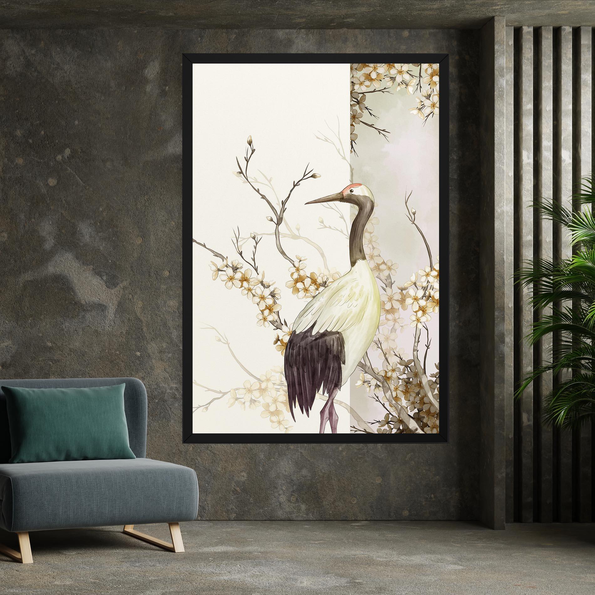 Leinwandbild Asian Bird mockup 7