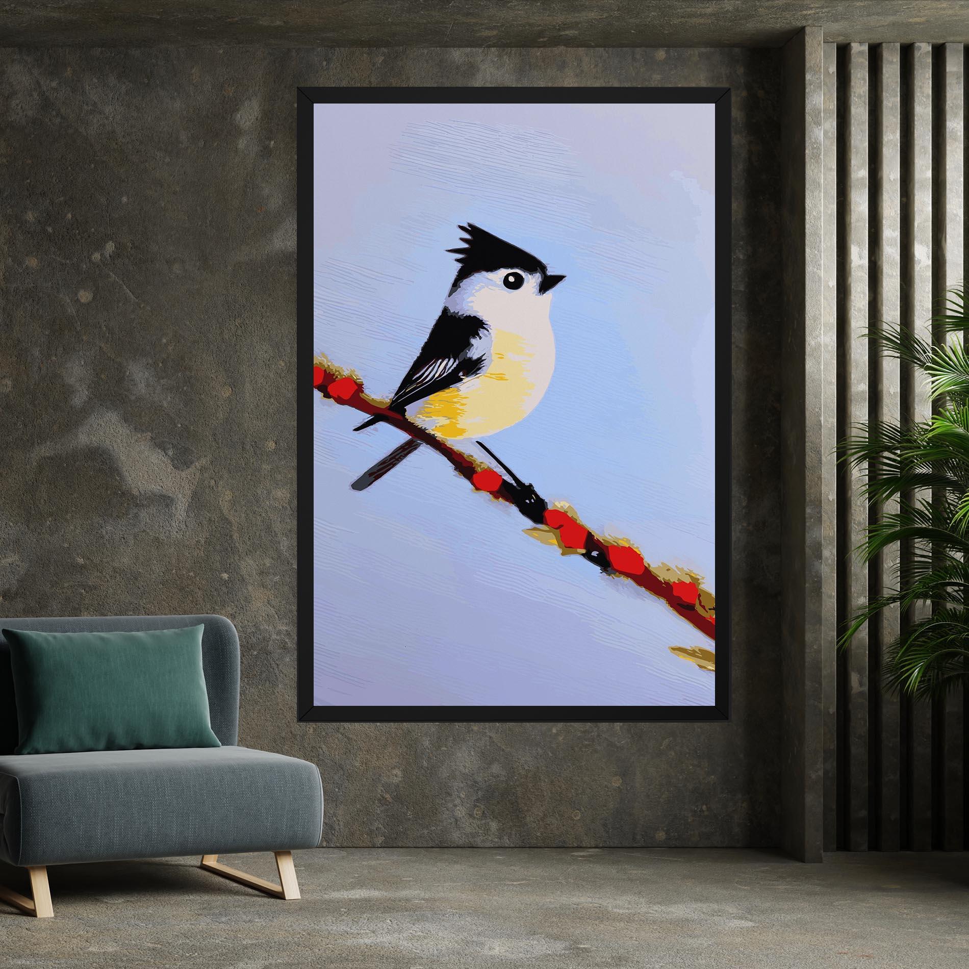 Leinwandbild Bird Painting mockup 7
