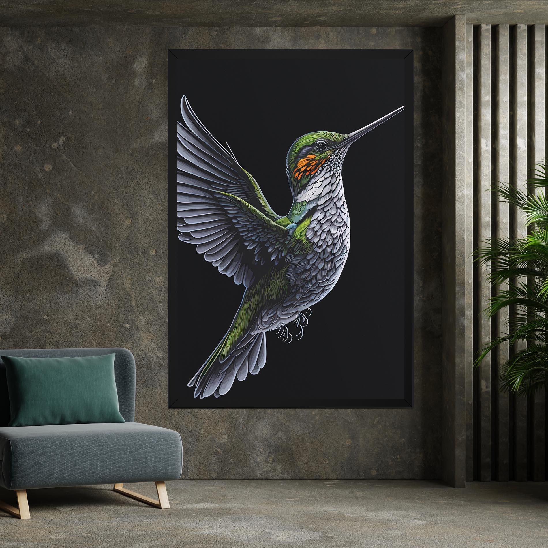 Leinwandbild Hummingbird mockup 7