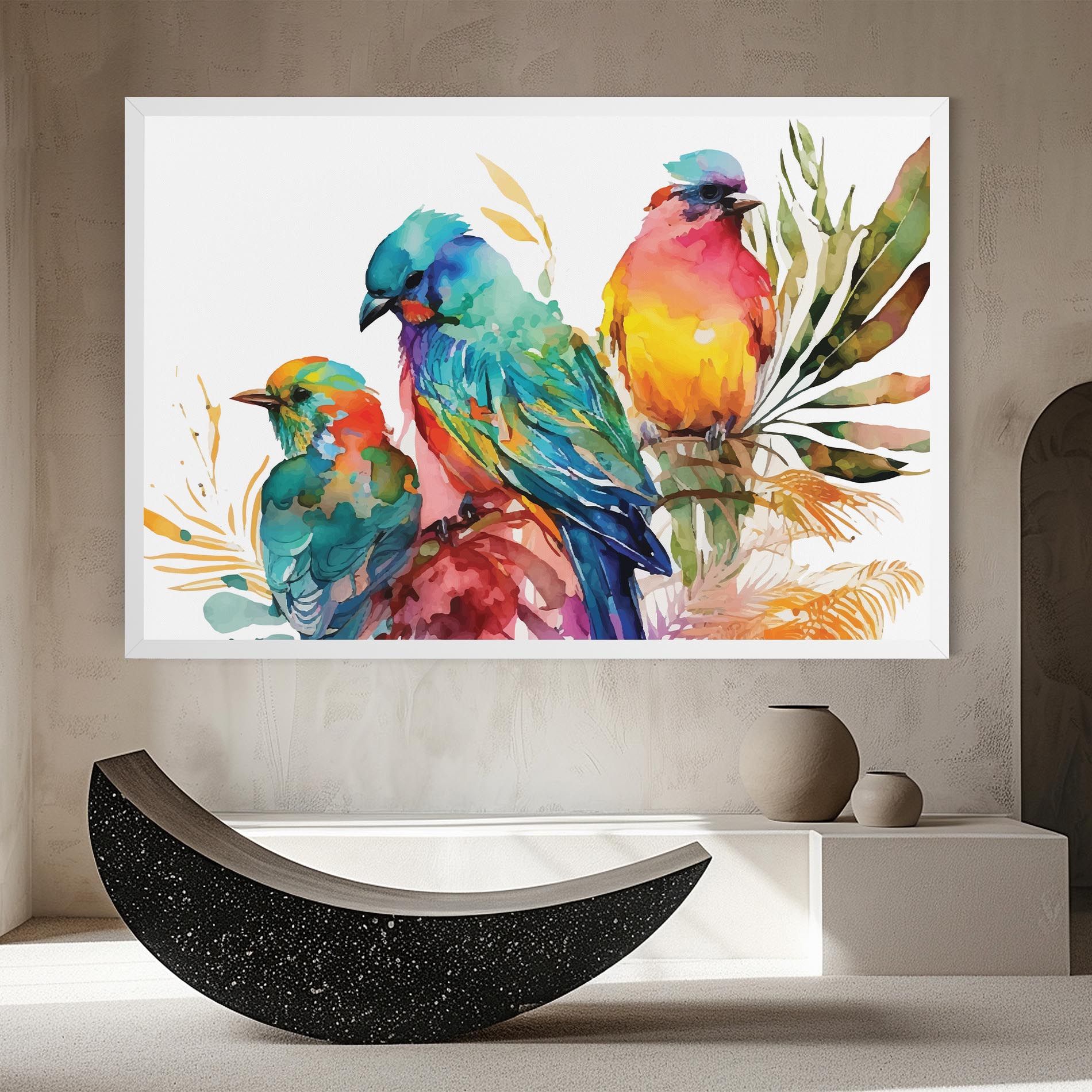 Colorful Birds mockup 8
