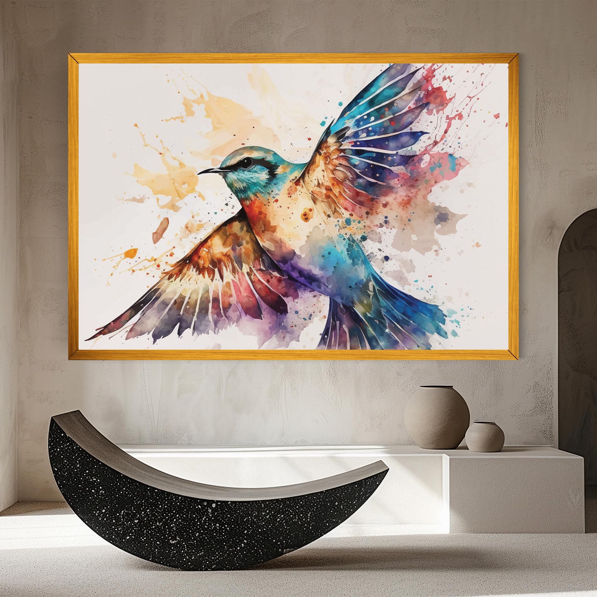 Painted Wings Bird mockup 8