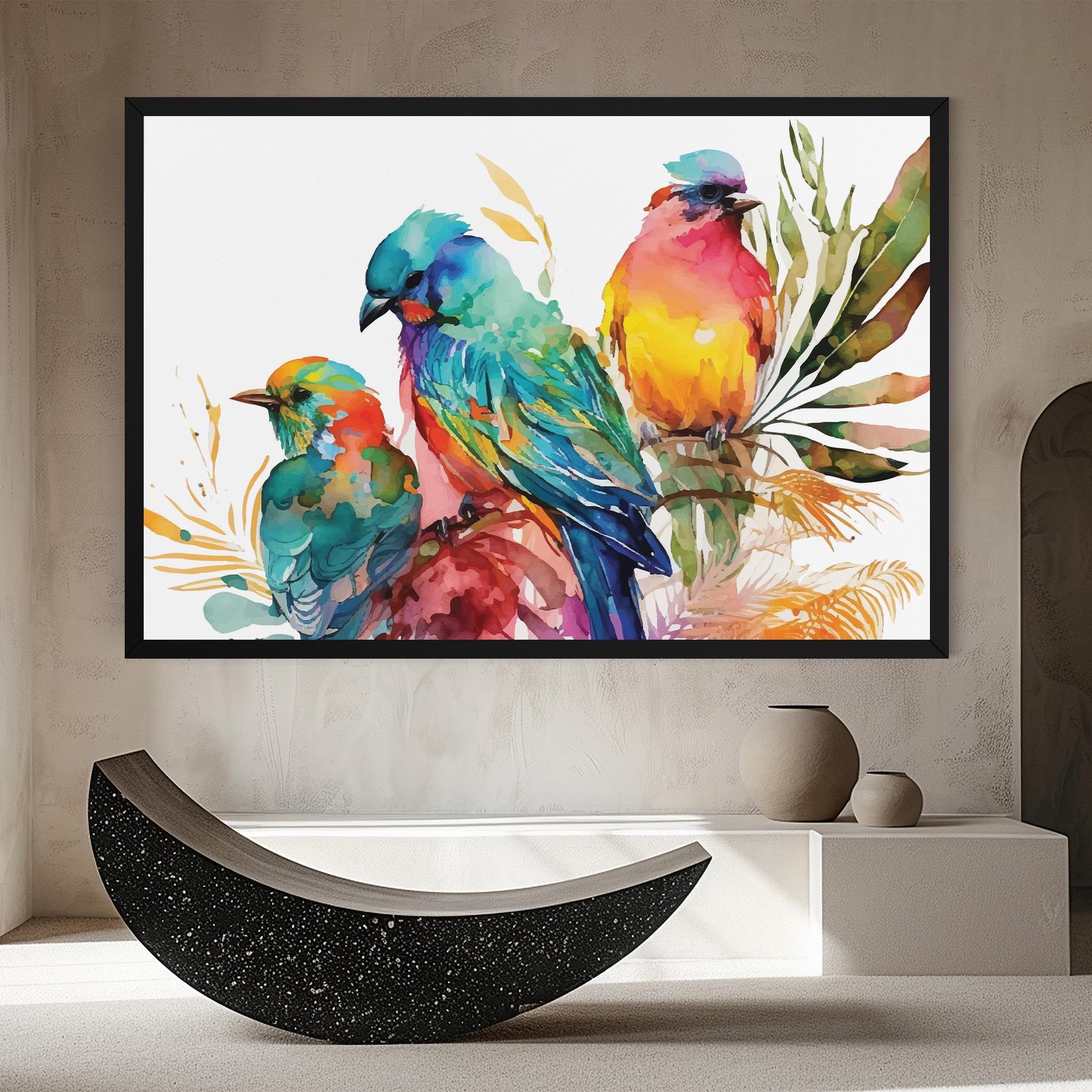 Colorful Birds mockup 8