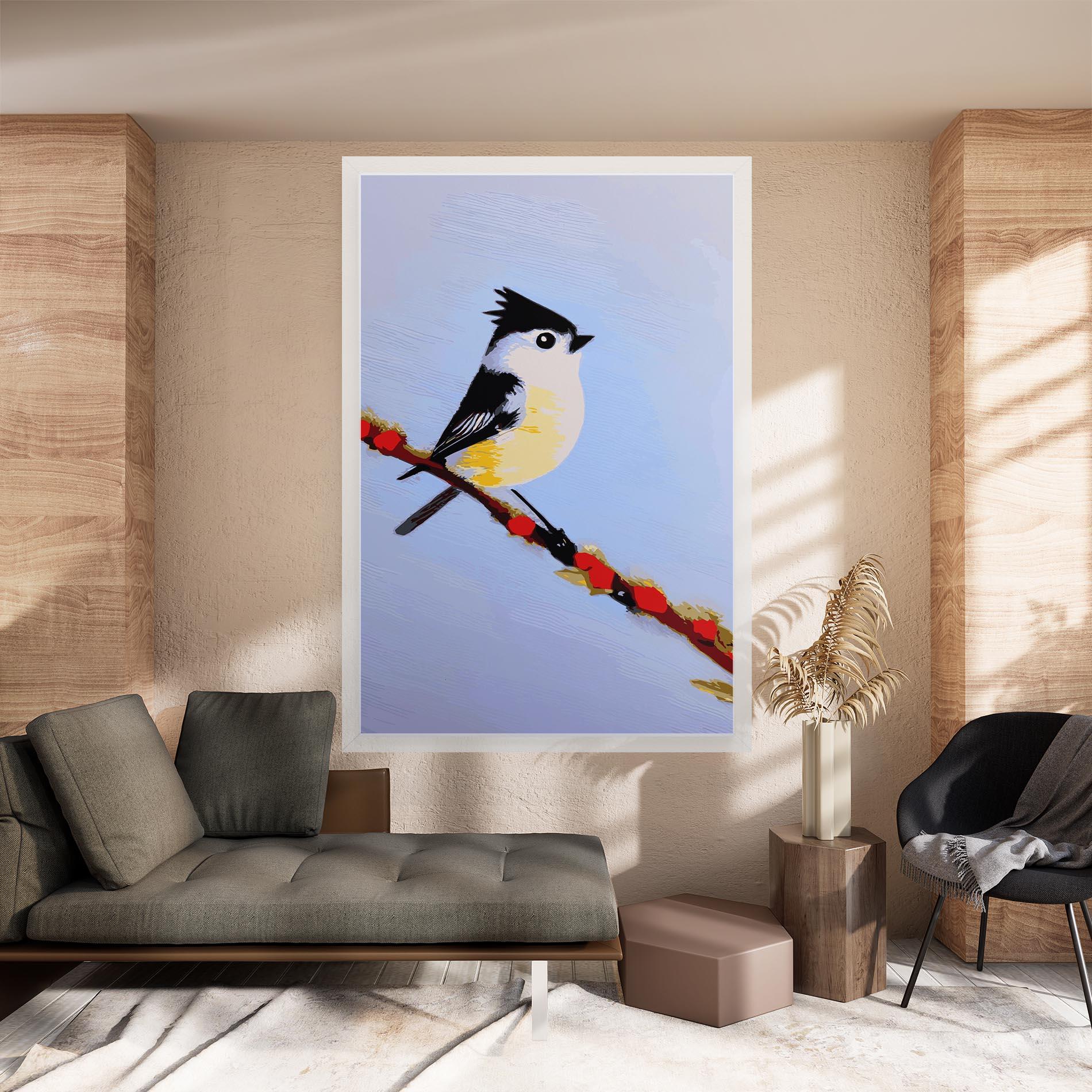 Leinwandbild Bird Painting mockup 8