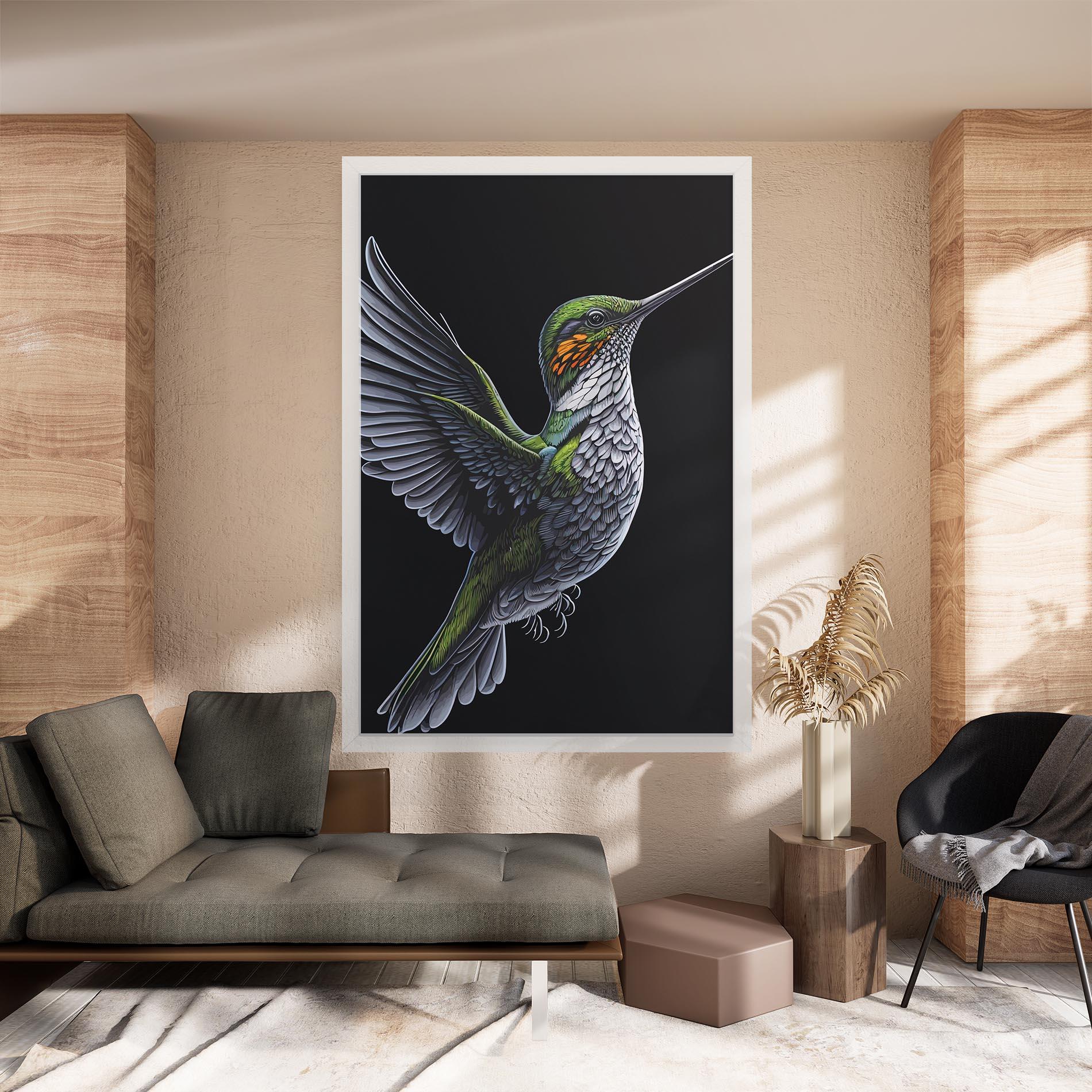 Leinwandbild Hummingbird mockup 8