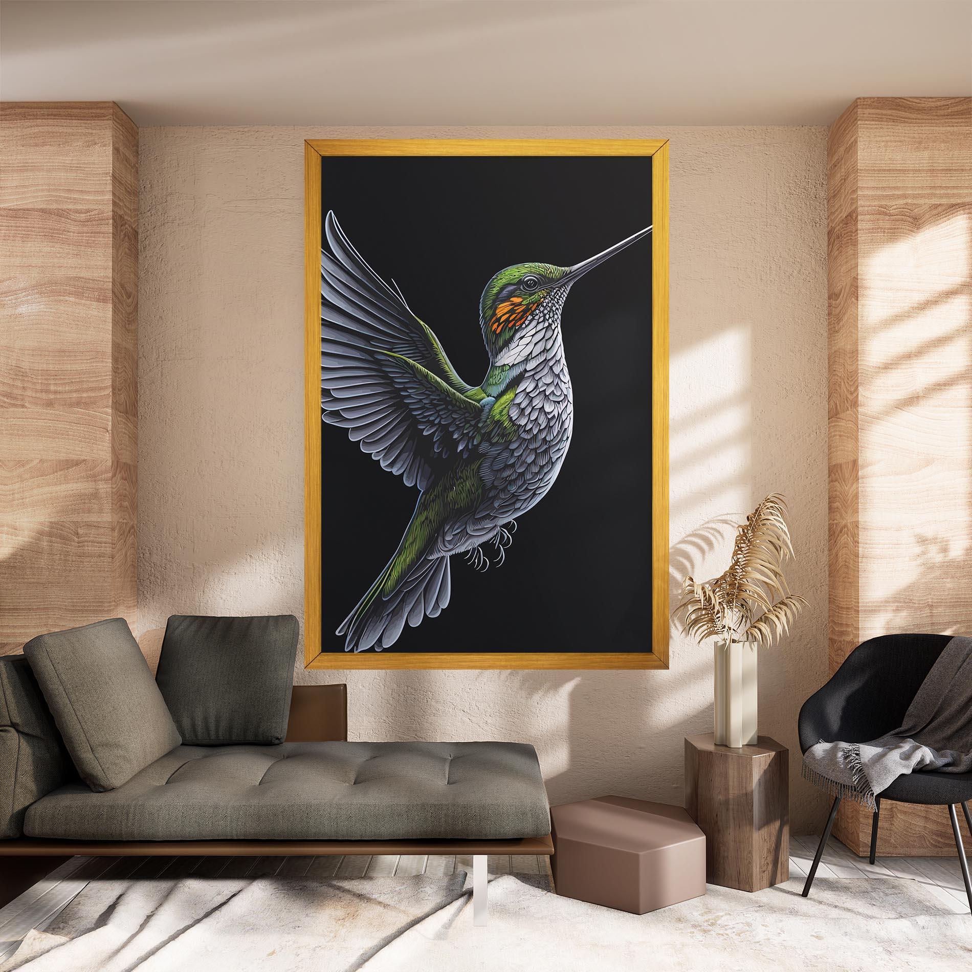 Leinwandbild Hummingbird mockup 8