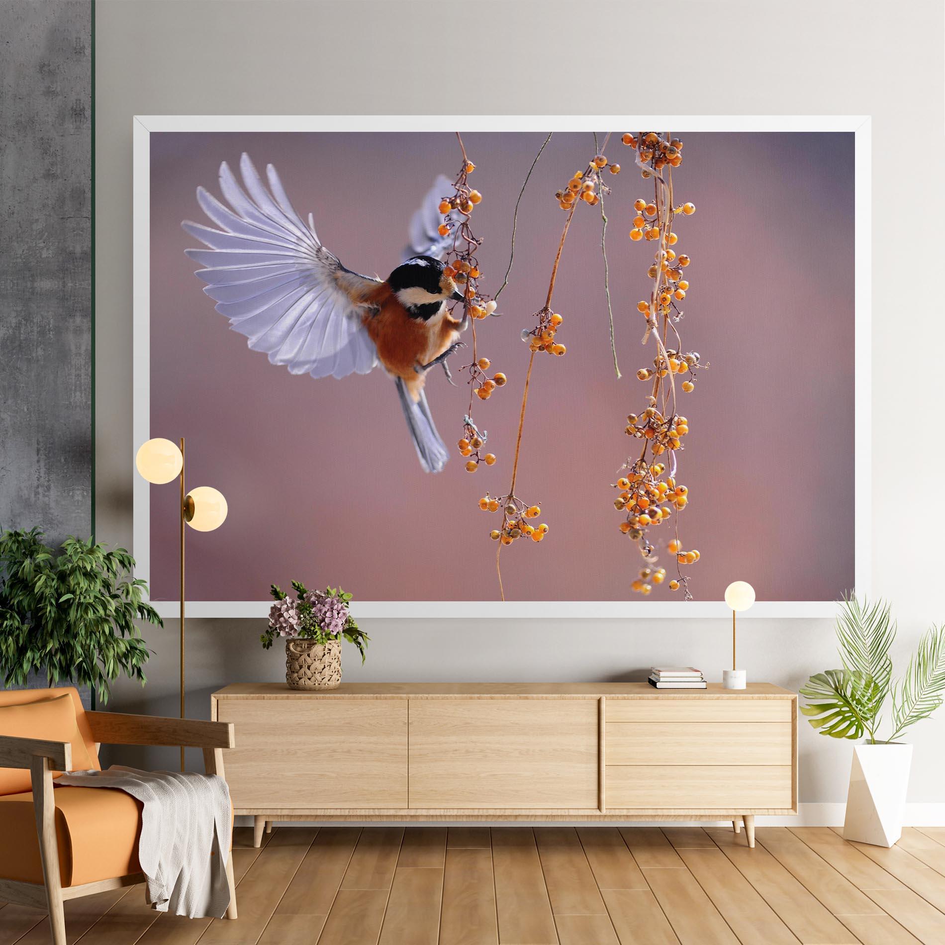 Leinwandbild Woodpecker mockup 9