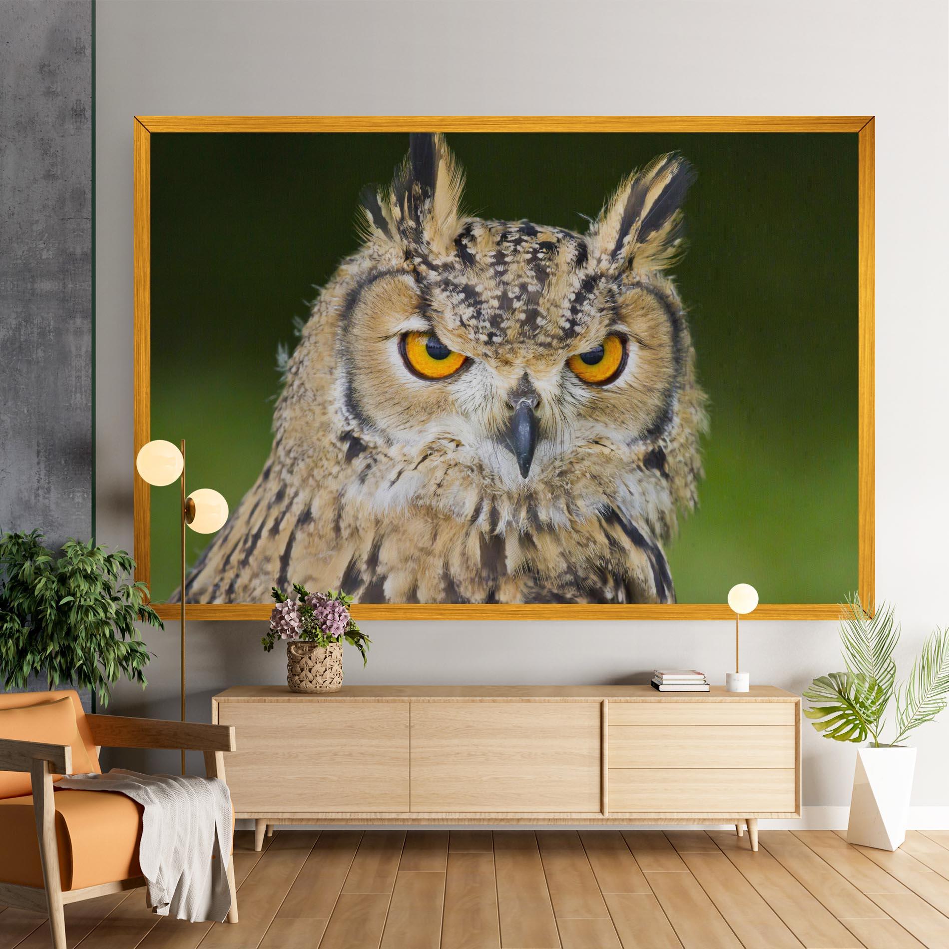Leinwandbild Angry Owl mockup 9