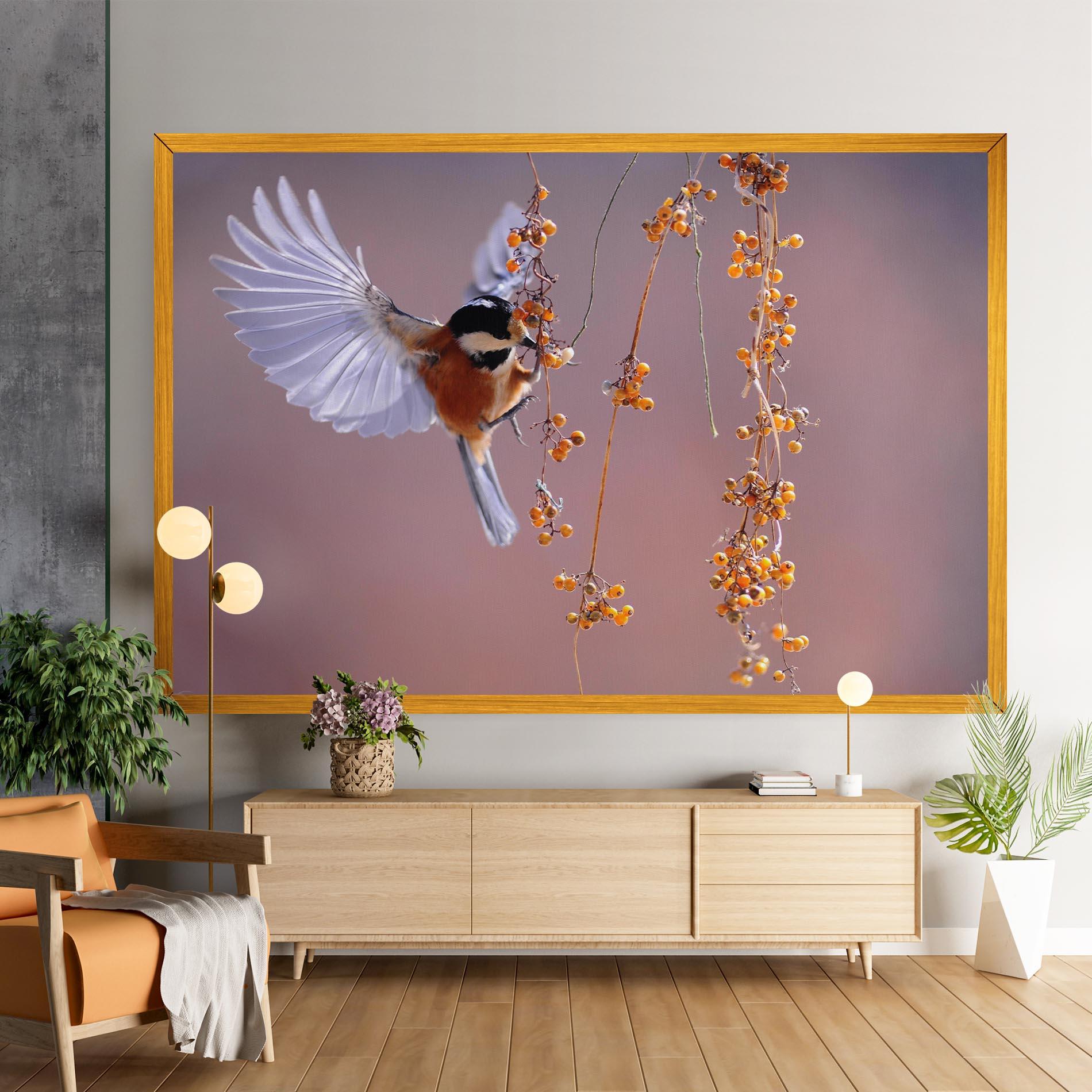 Leinwandbild Woodpecker mockup 9