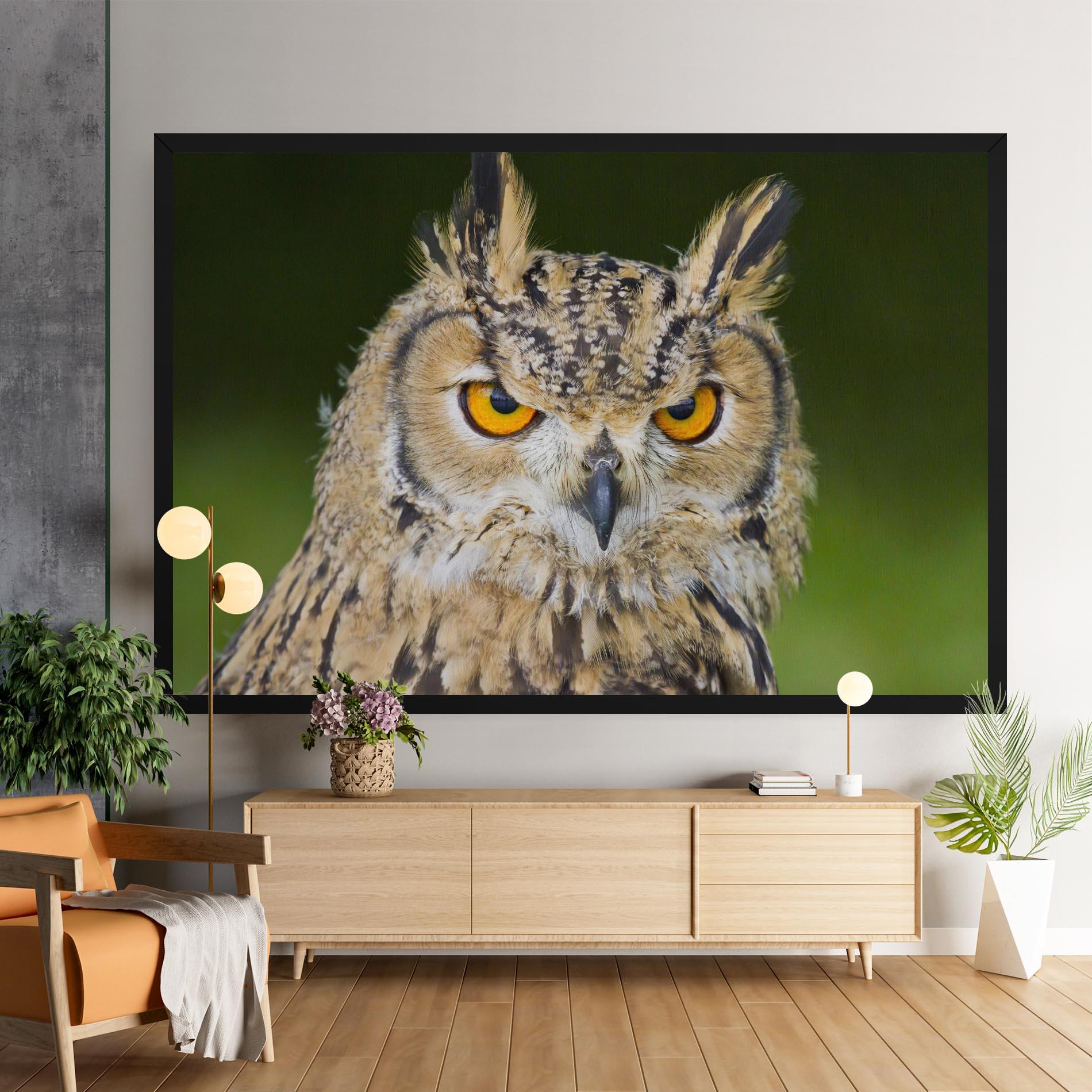 Leinwandbild Angry Owl mockup 9