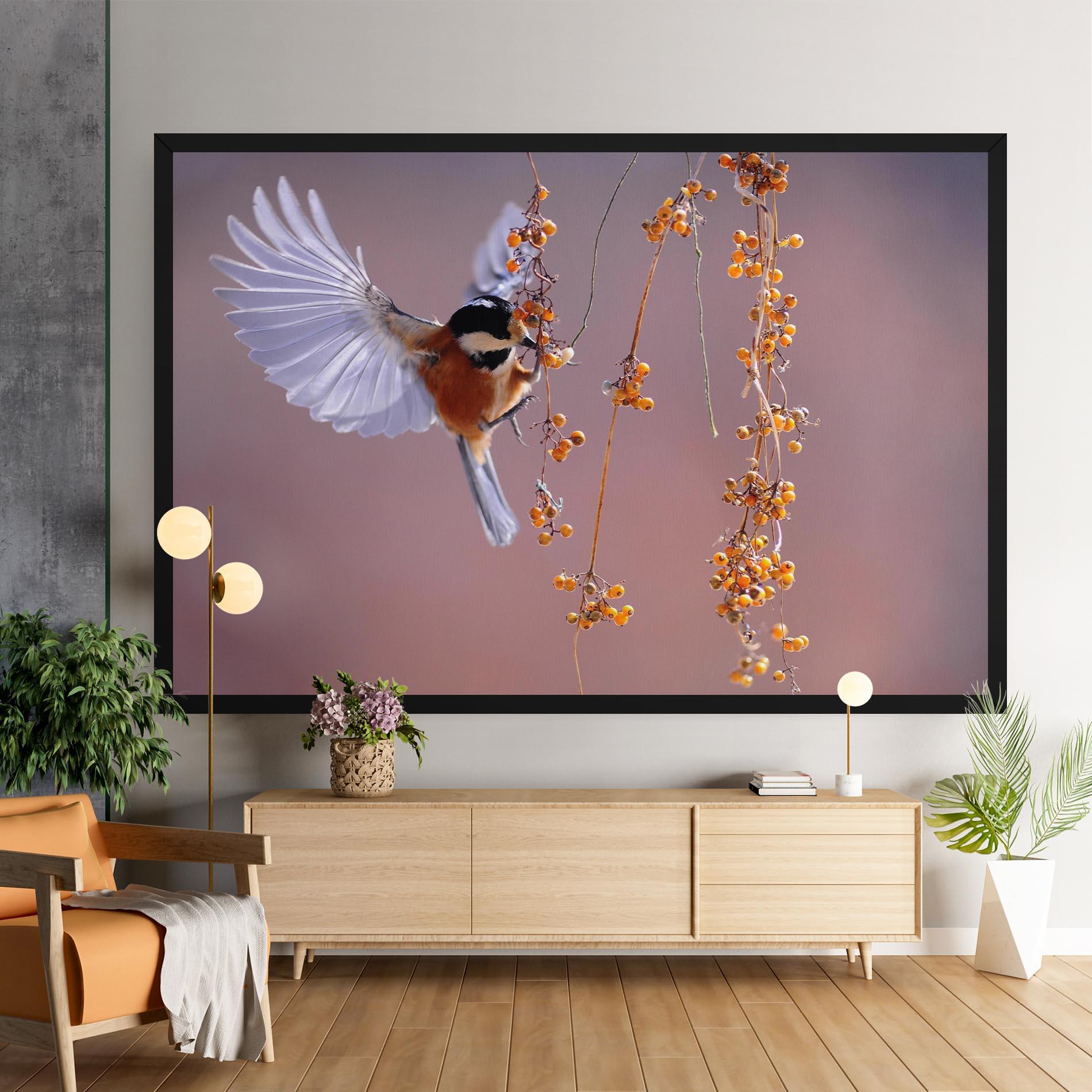 Leinwandbild Woodpecker mockup 9