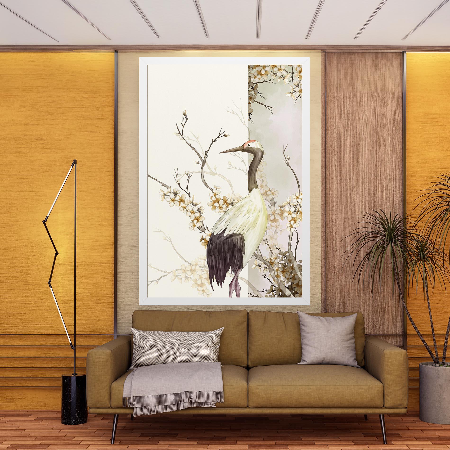 Leinwandbild Asian Bird mockup 9