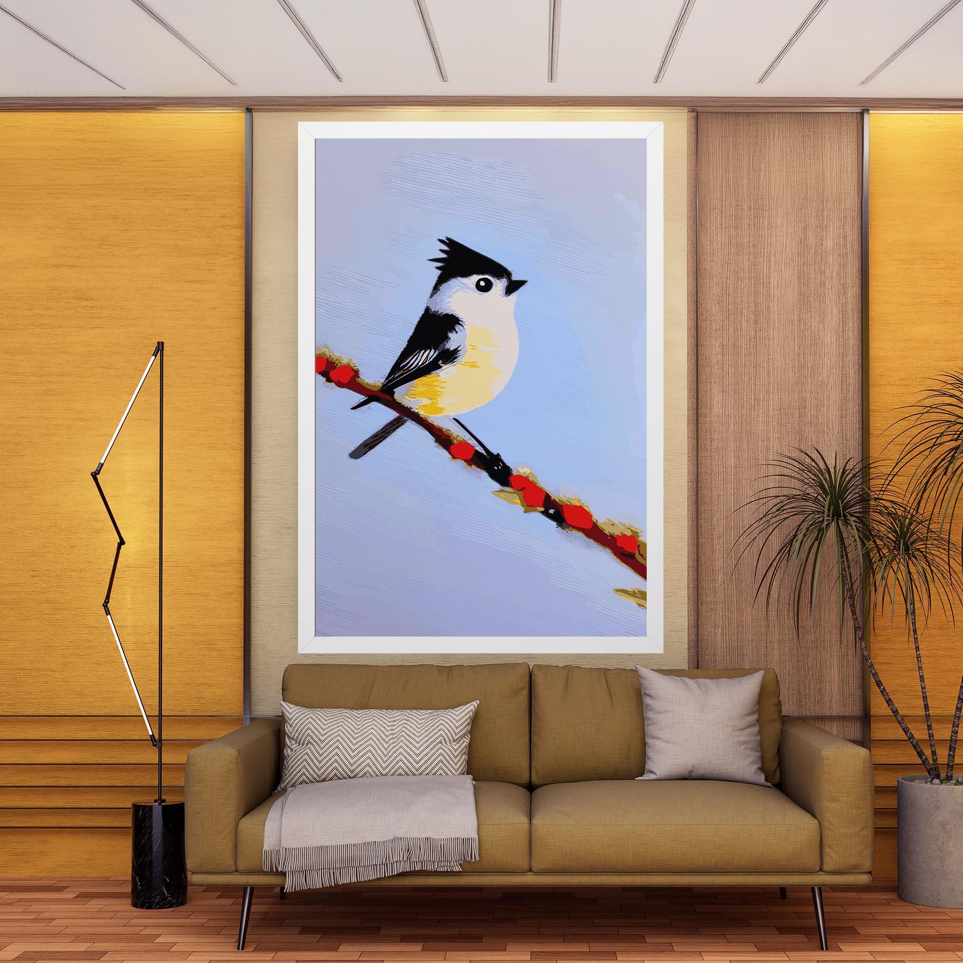 Leinwandbild Bird Painting mockup 9