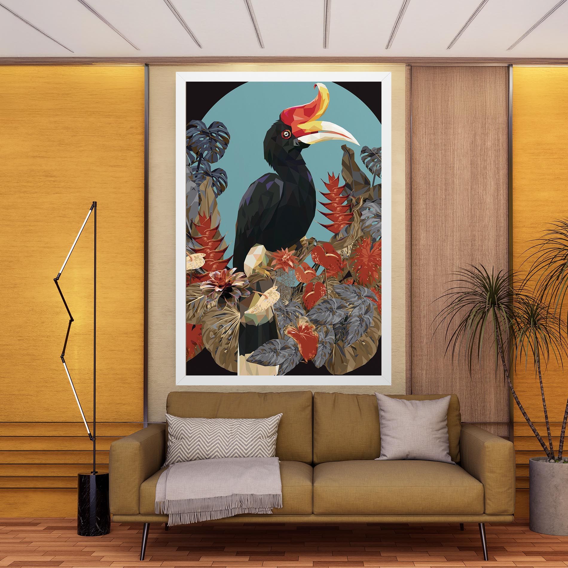 Black Interesting Bird mockup 9