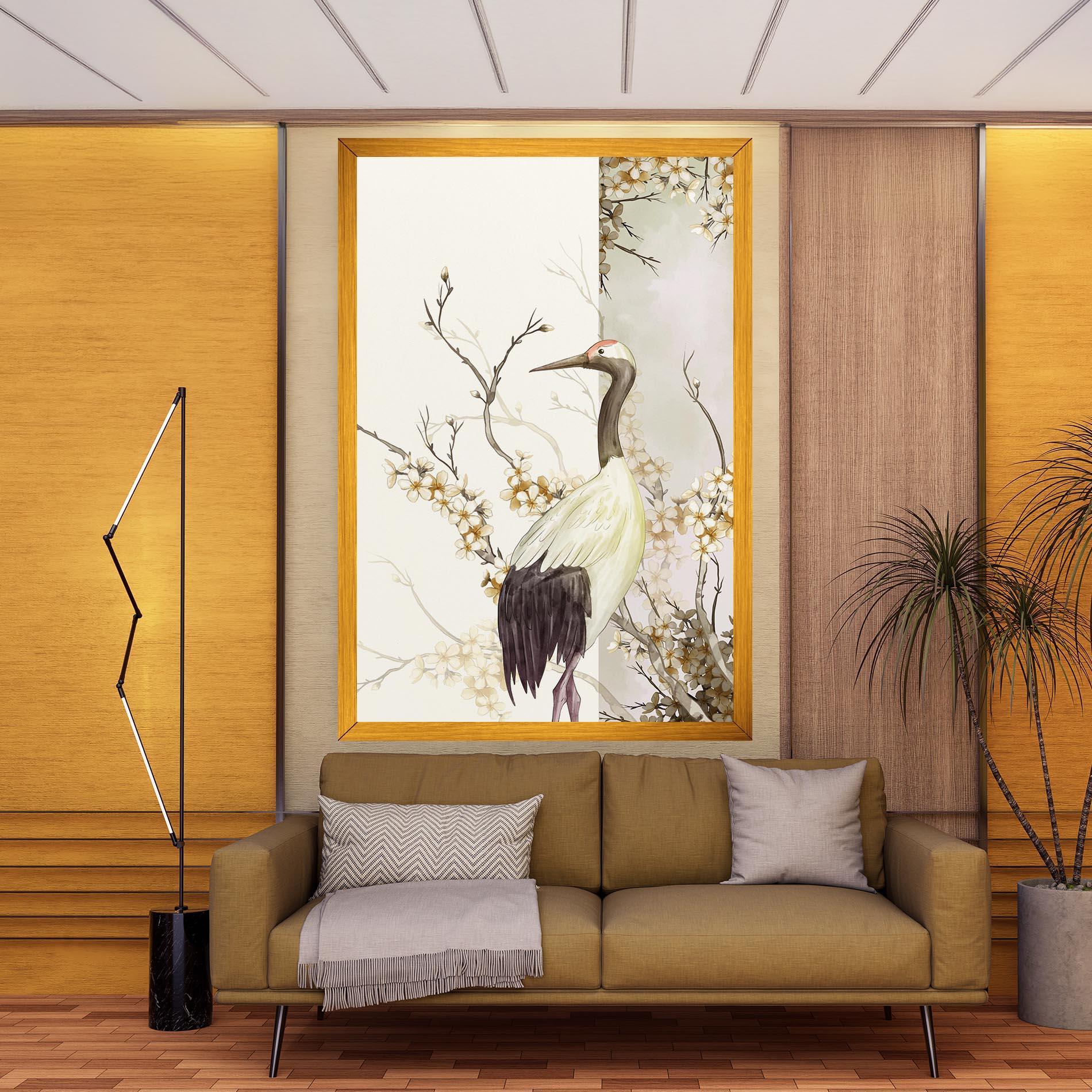 Leinwandbild Asian Bird mockup 9