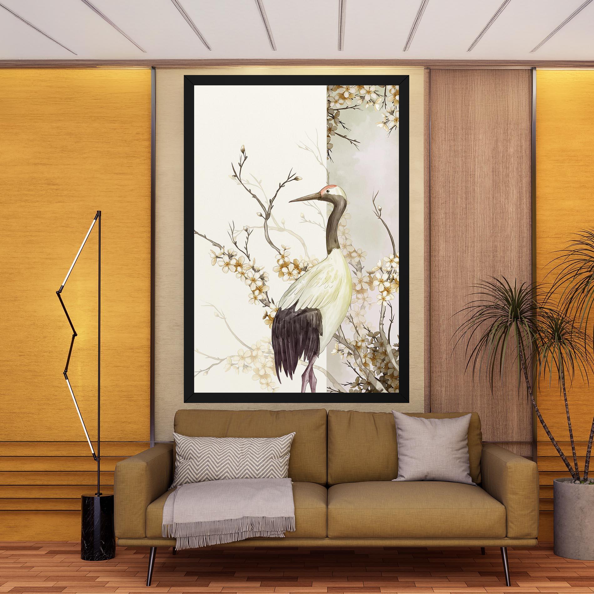 Leinwandbild Asian Bird mockup 9
