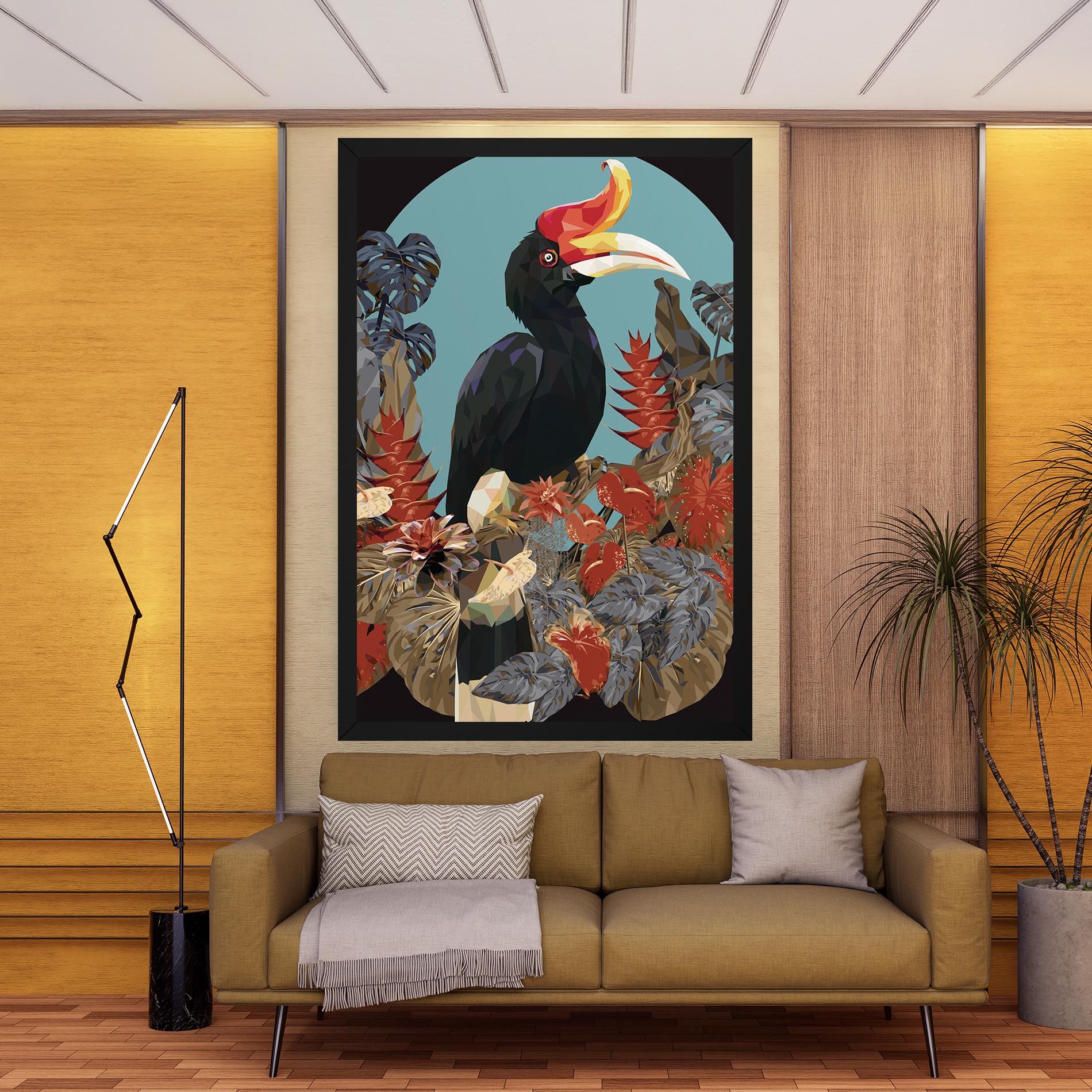 Black Interesting Bird mockup 9