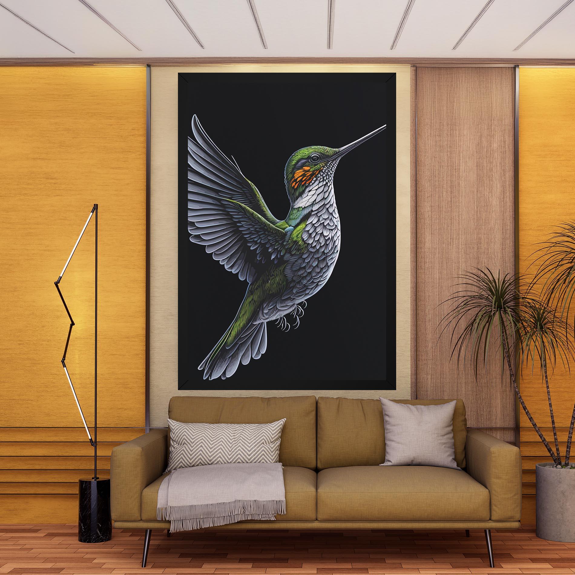 Leinwandbild Hummingbird mockup 9