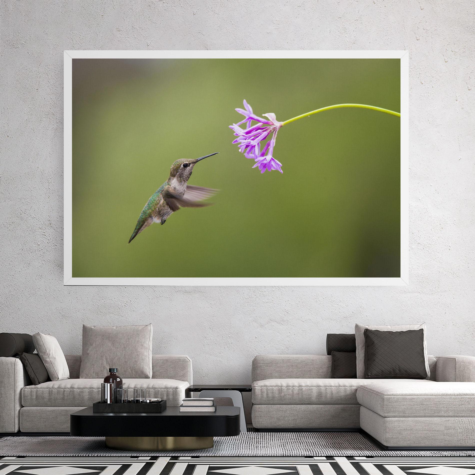Leinwandbild Cute Hummingbird mockup 2