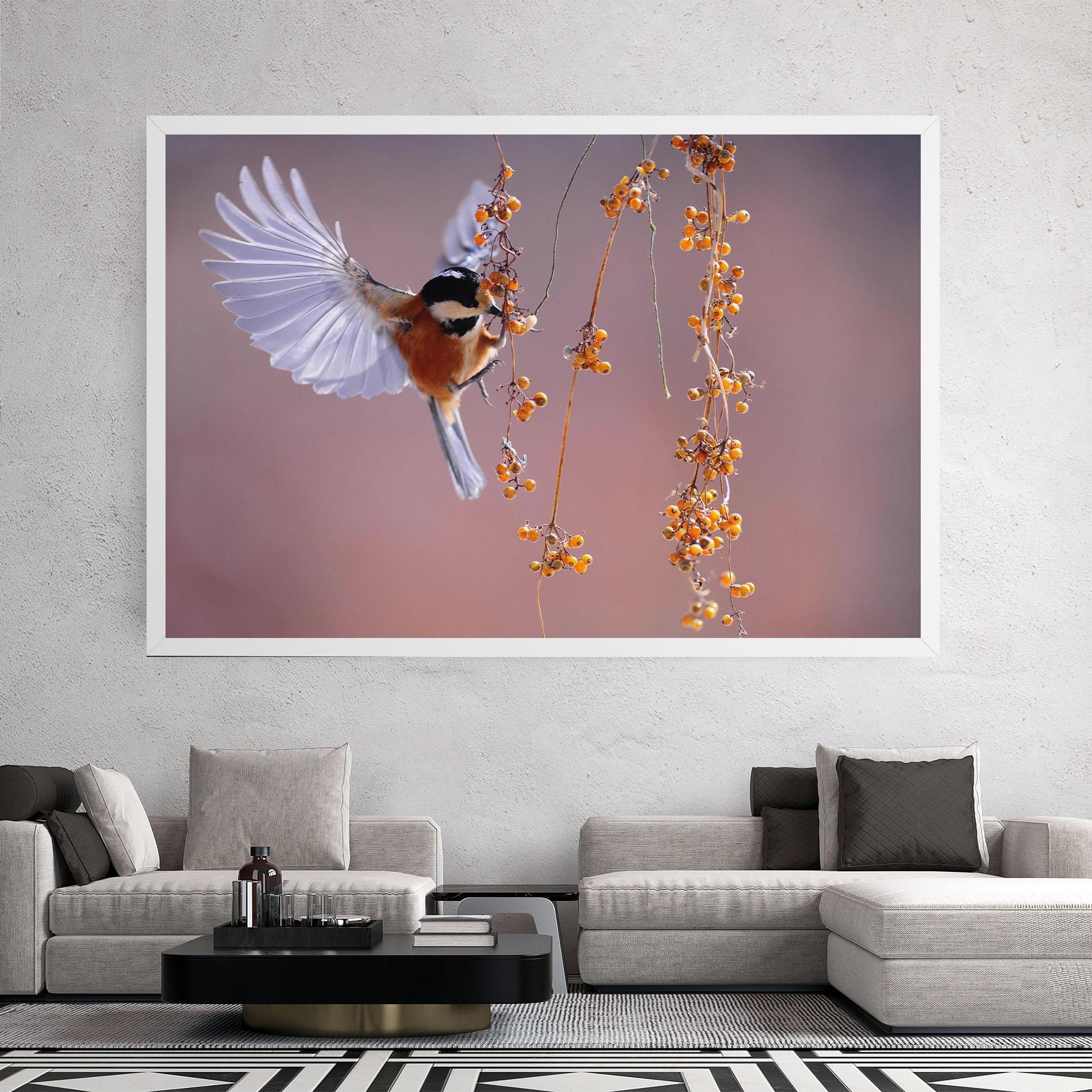 Leinwandbild Woodpecker mockup 2