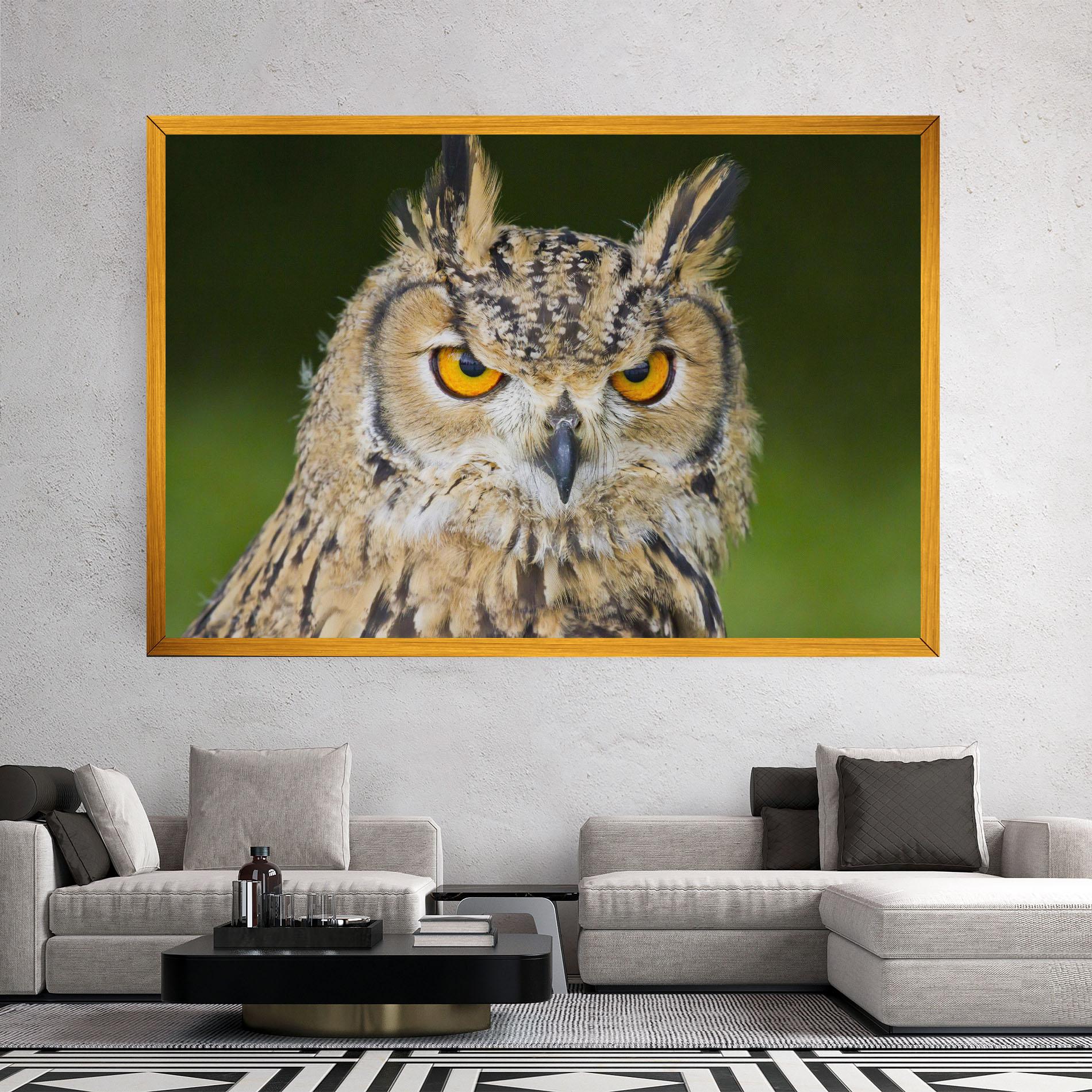 Leinwandbild Angry Owl mockup 2