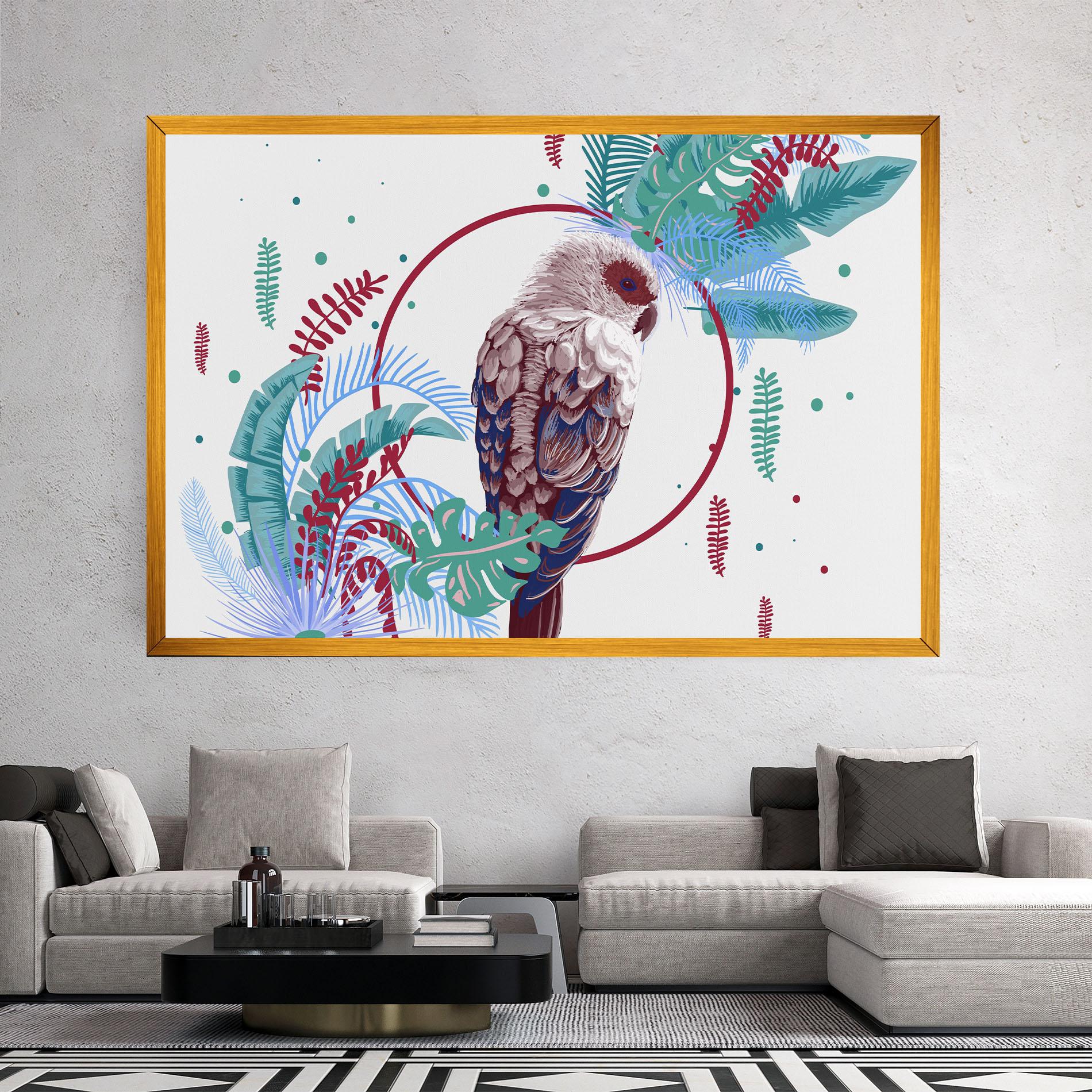 Leinwandbild Bright Bird mockup 2