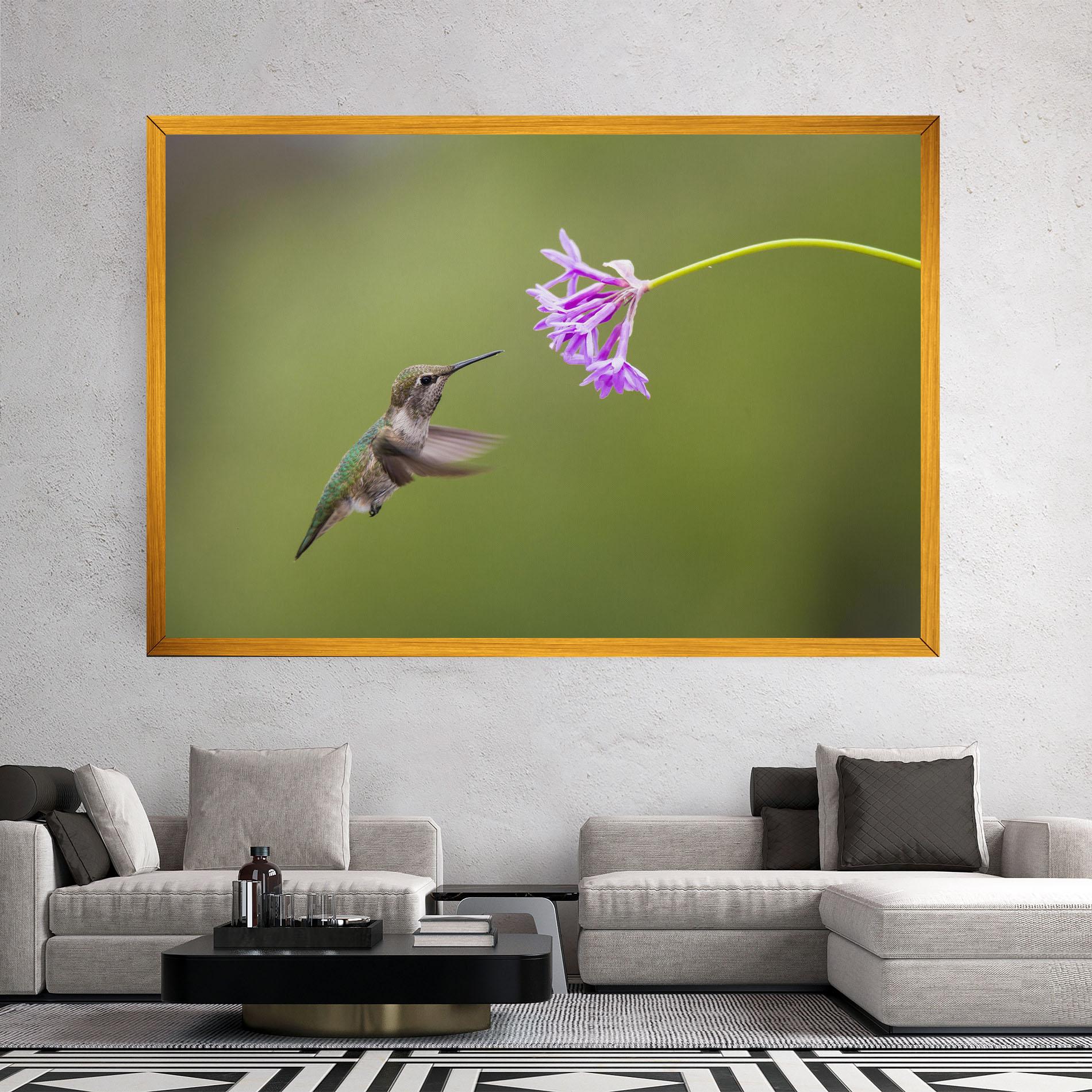 Leinwandbild Cute Hummingbird mockup 2