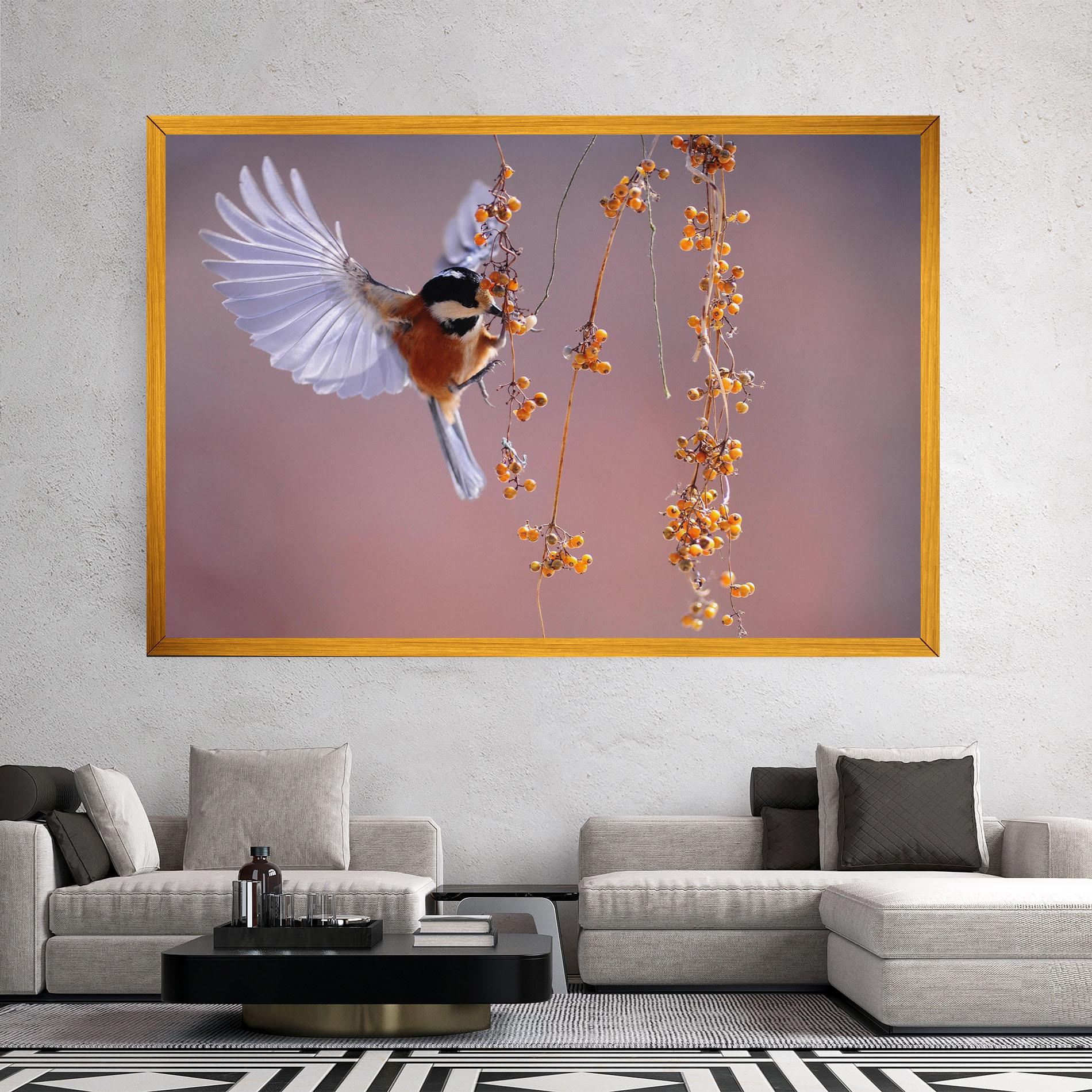 Leinwandbild Woodpecker mockup 2