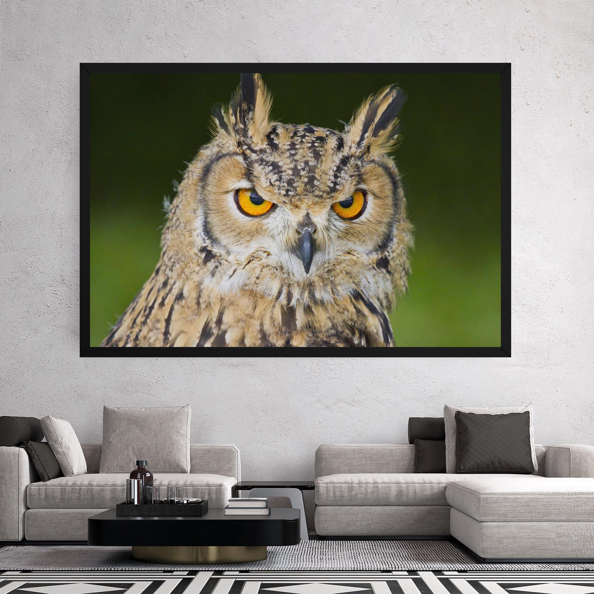 Leinwandbild Angry Owl mockup 2