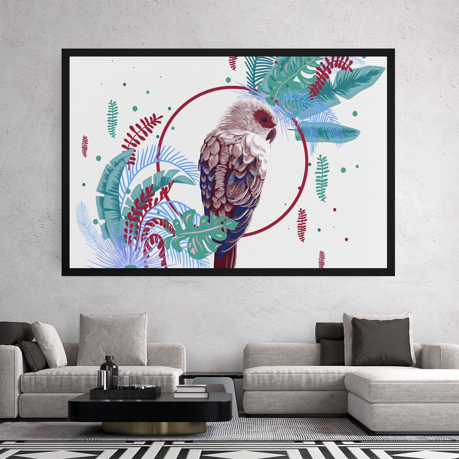 Leinwandbild Bright Bird mockup 2