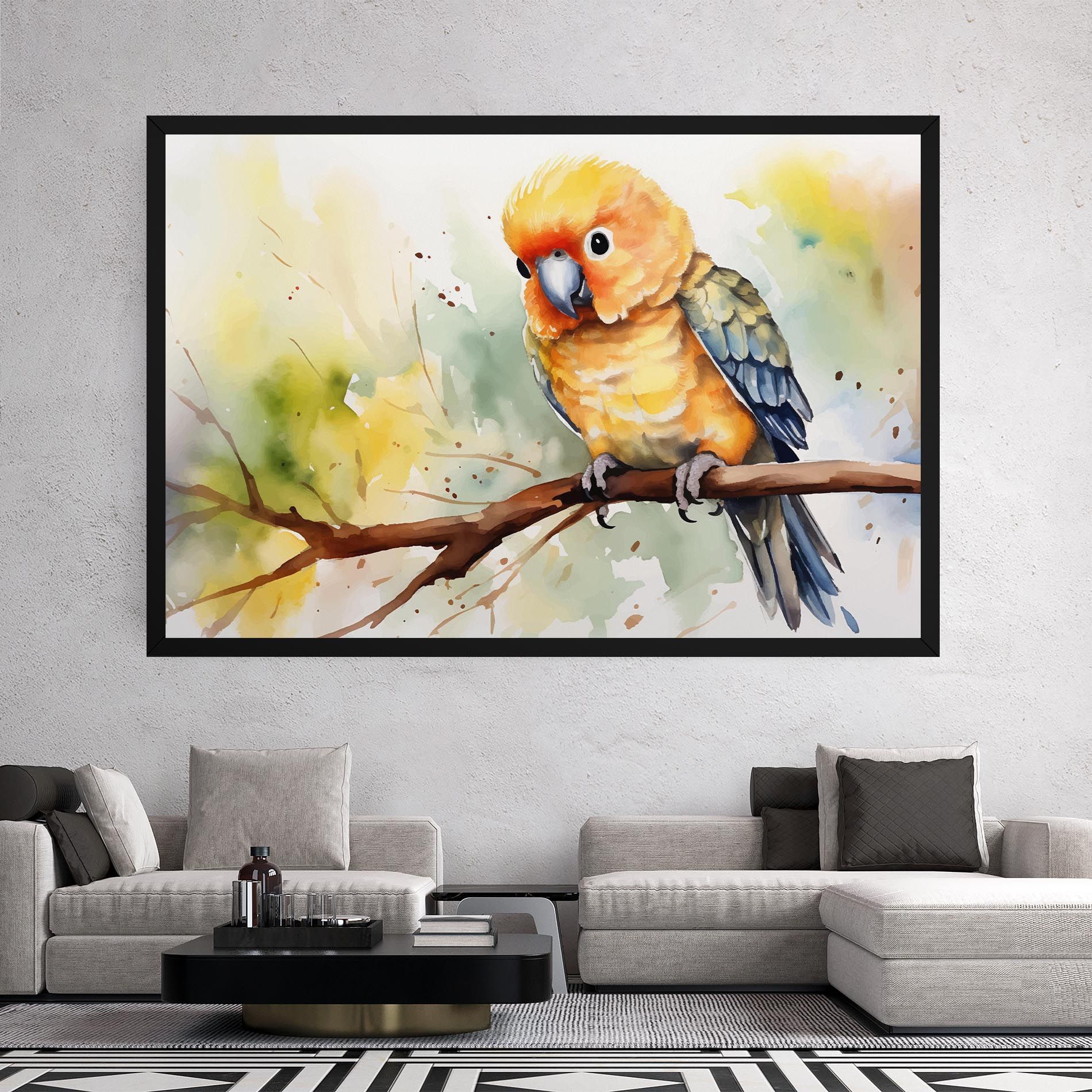 Cute Baby Parrot mockup 2