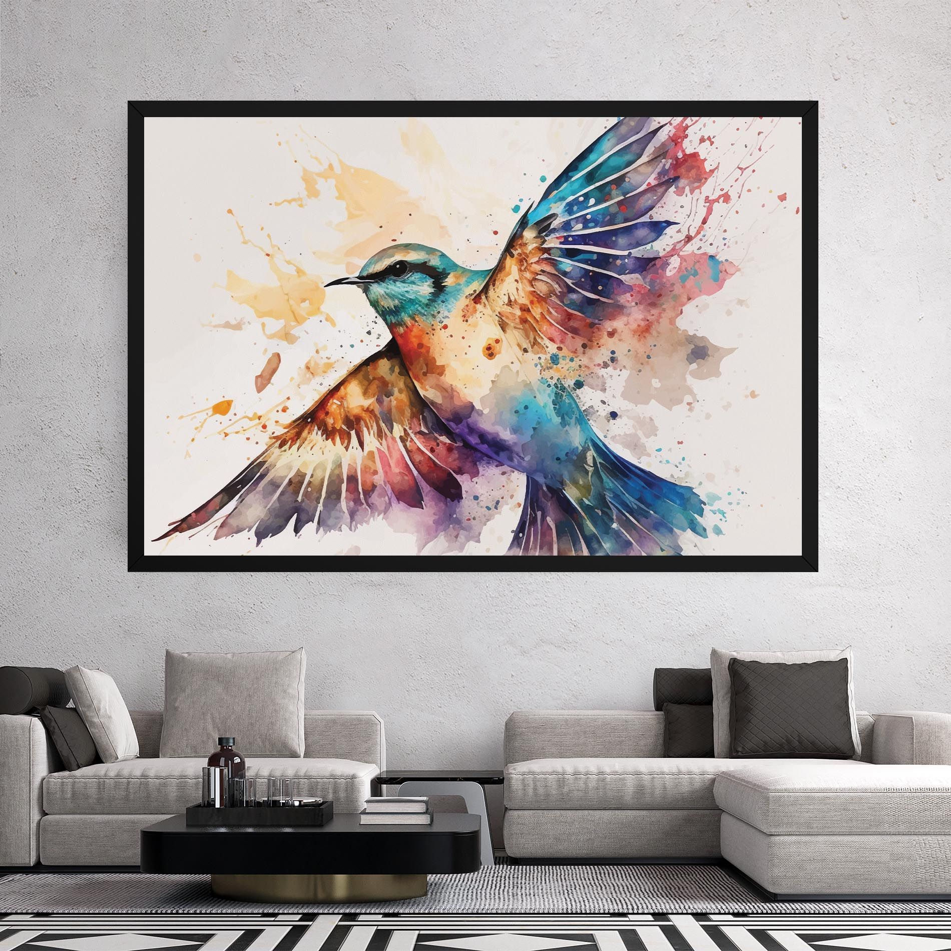 Painted Wings Bird mockup 2