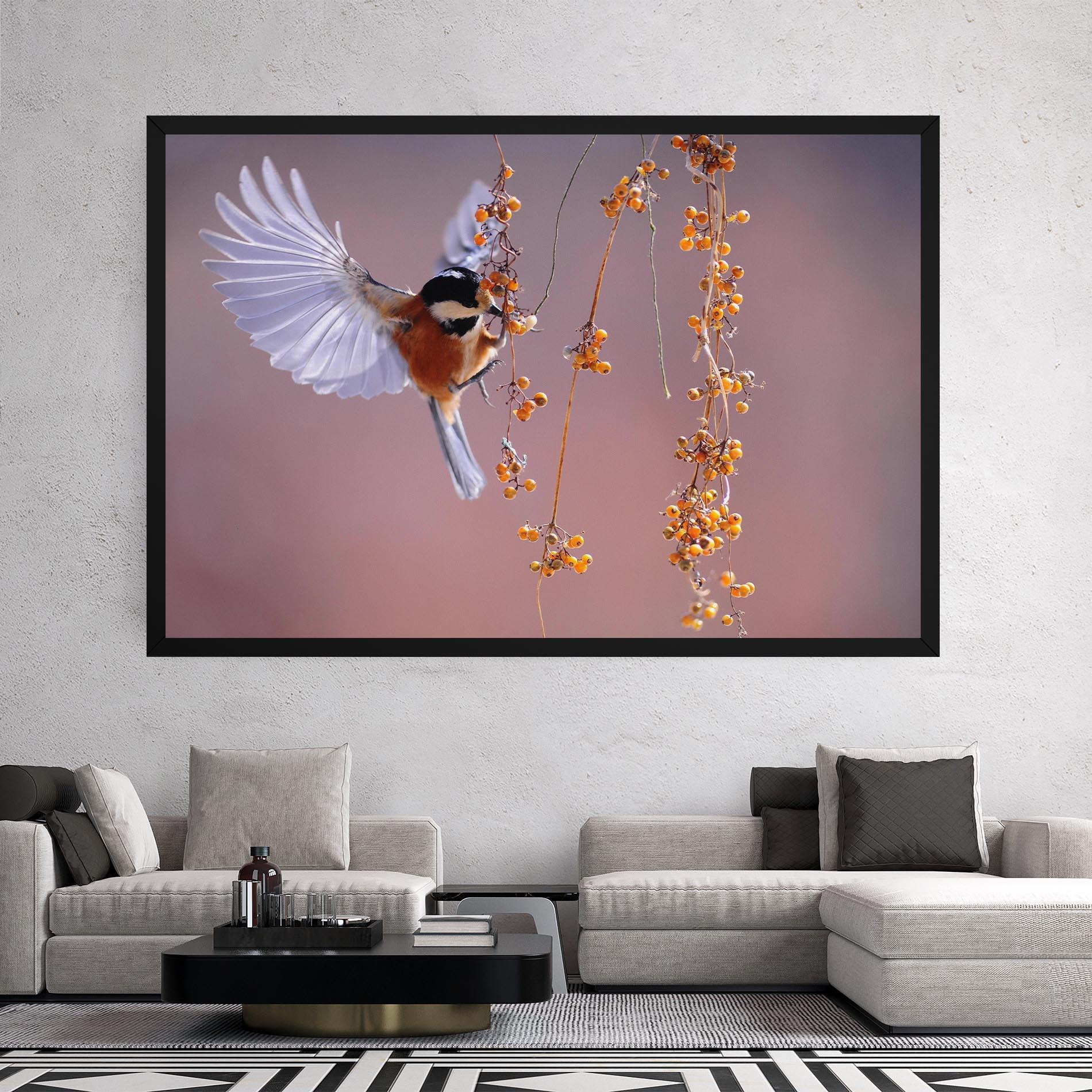 Leinwandbild Woodpecker mockup 2