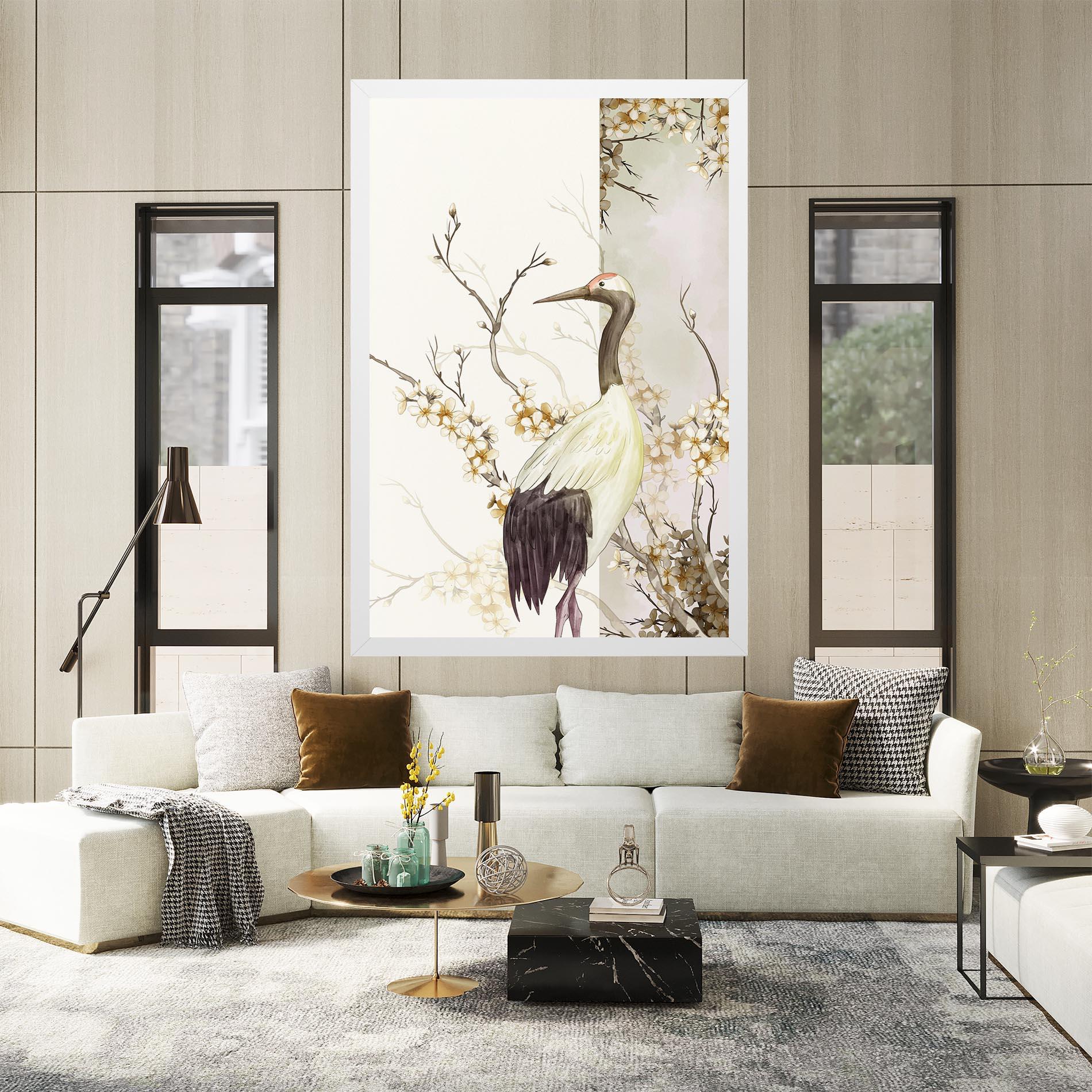 Leinwandbild Asian Bird mockup 2