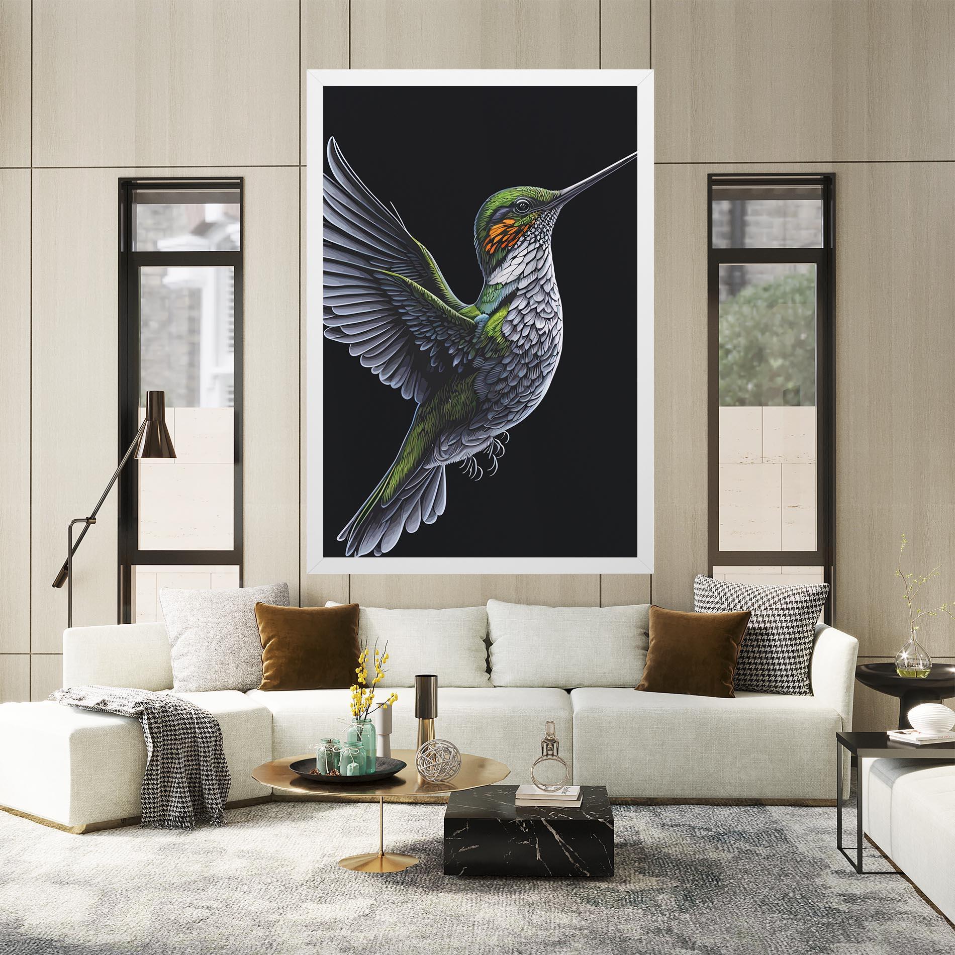 Leinwandbild Hummingbird mockup 2