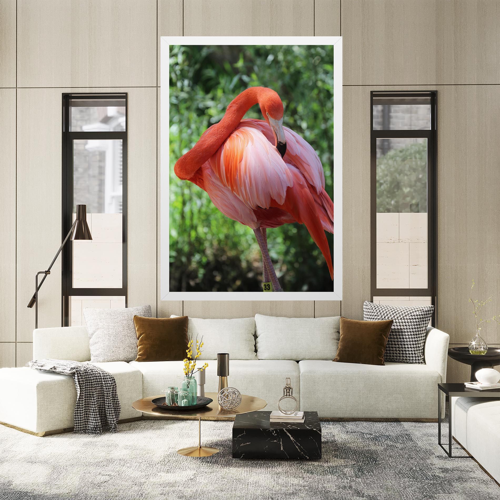 Red Flamingo mockup 2