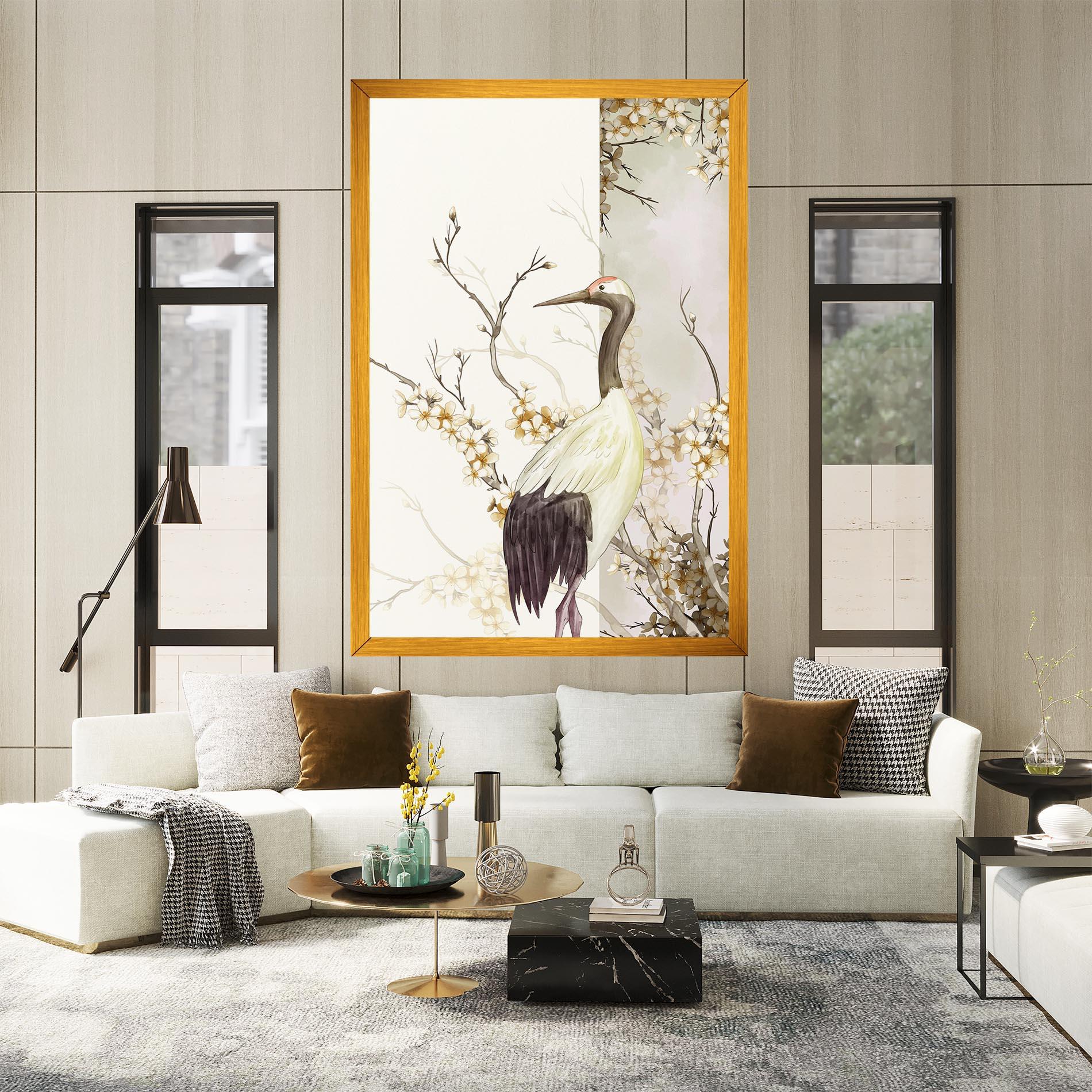 Leinwandbild Asian Bird mockup 2