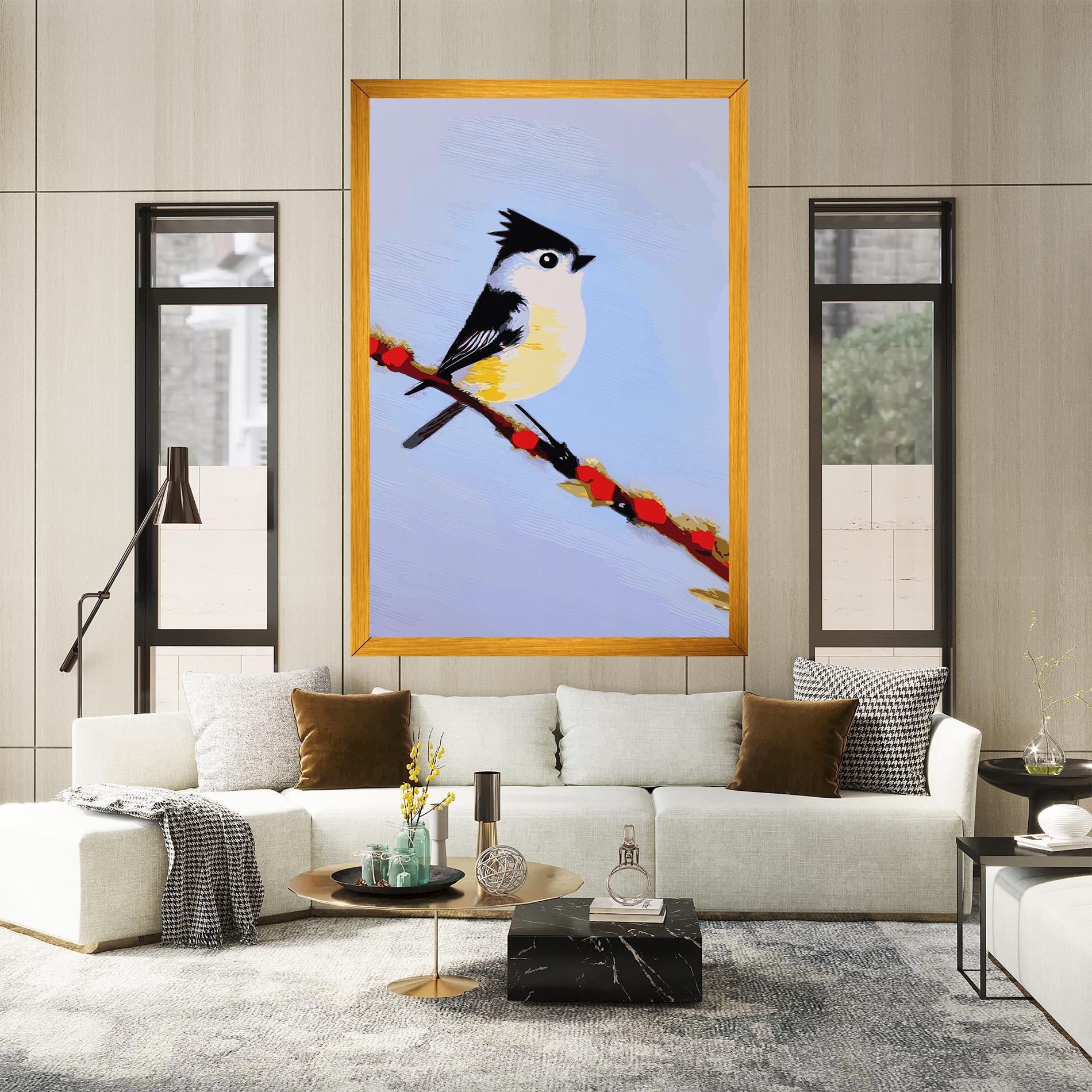 Leinwandbild Bird Painting mockup 2