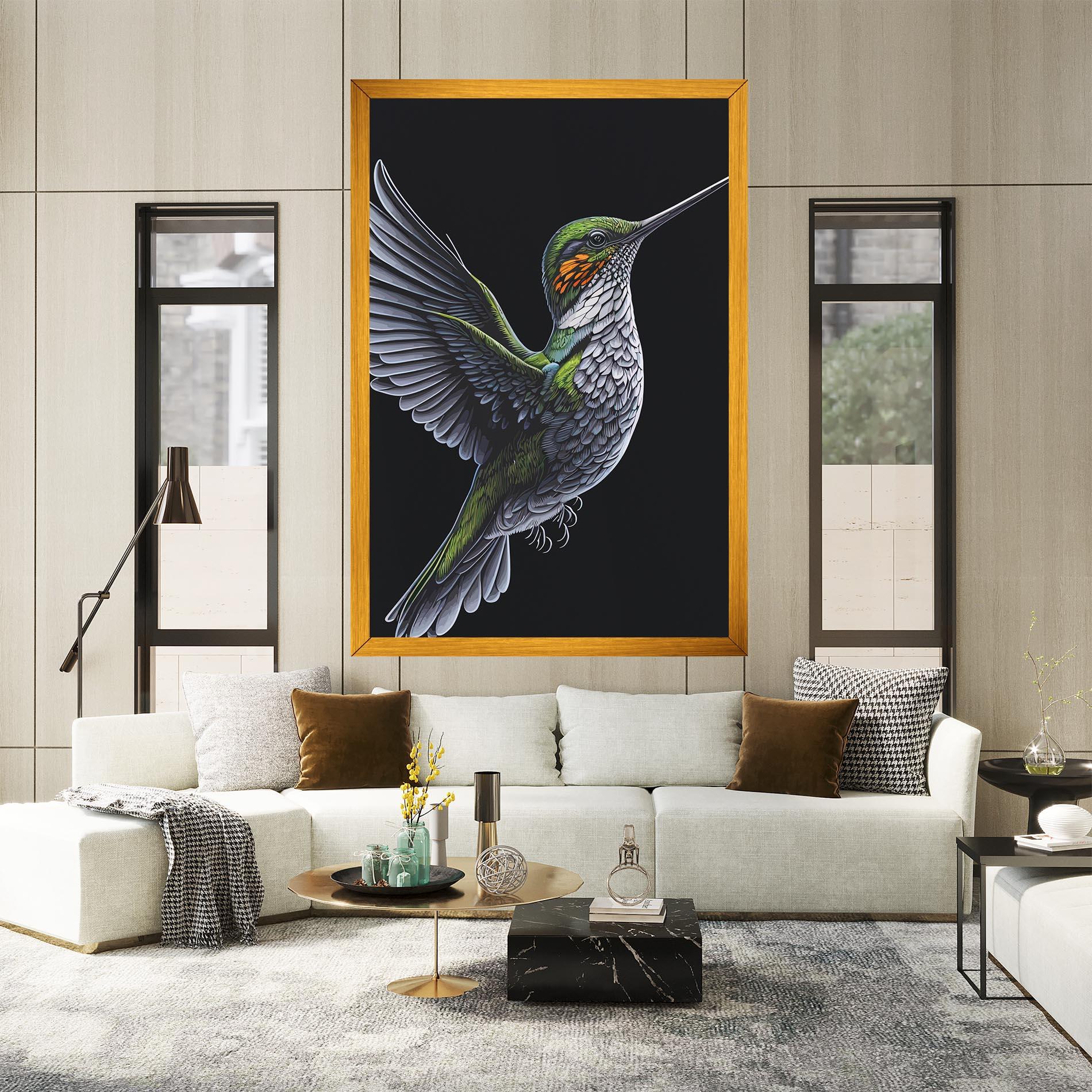 Leinwandbild Hummingbird mockup 2