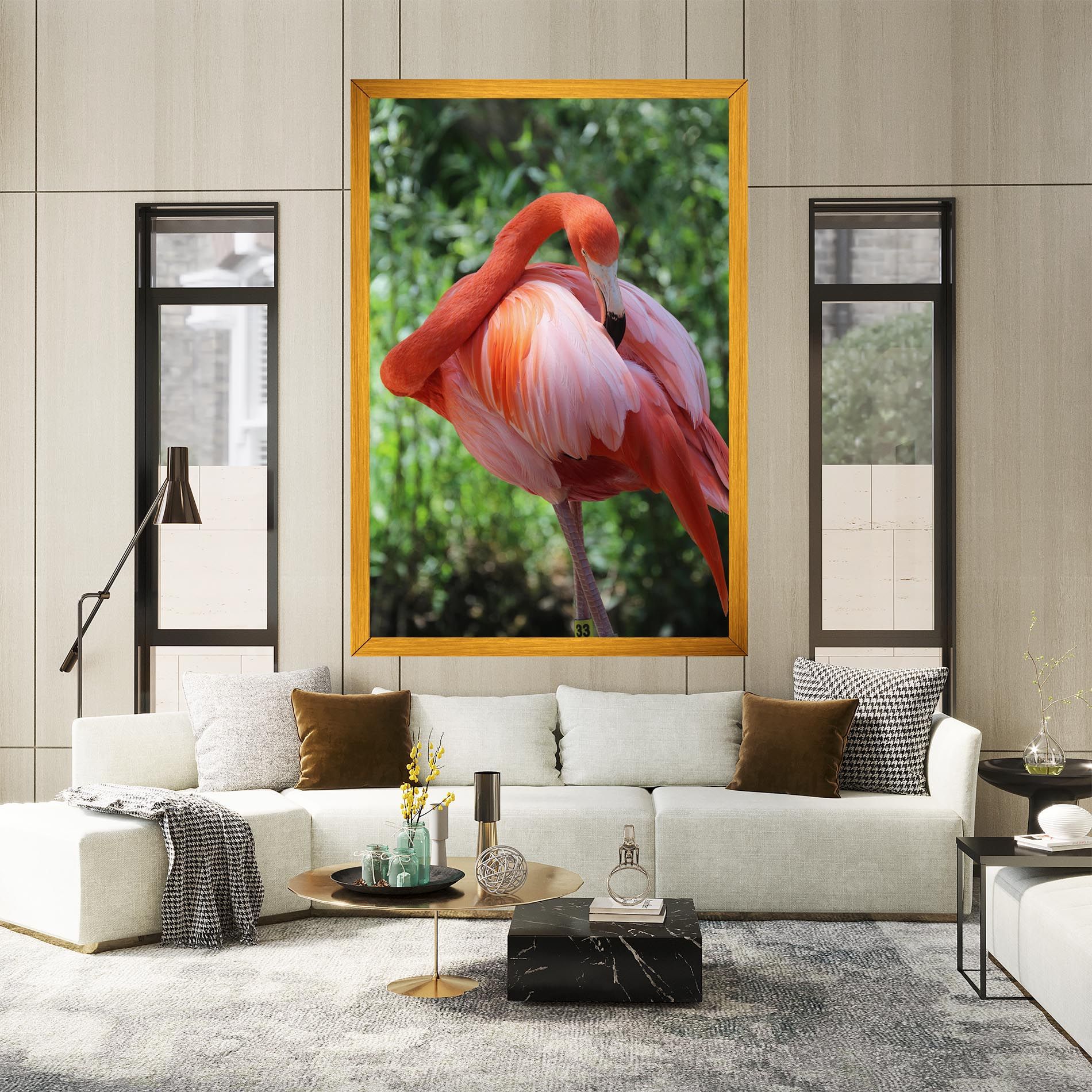 Red Flamingo mockup 2