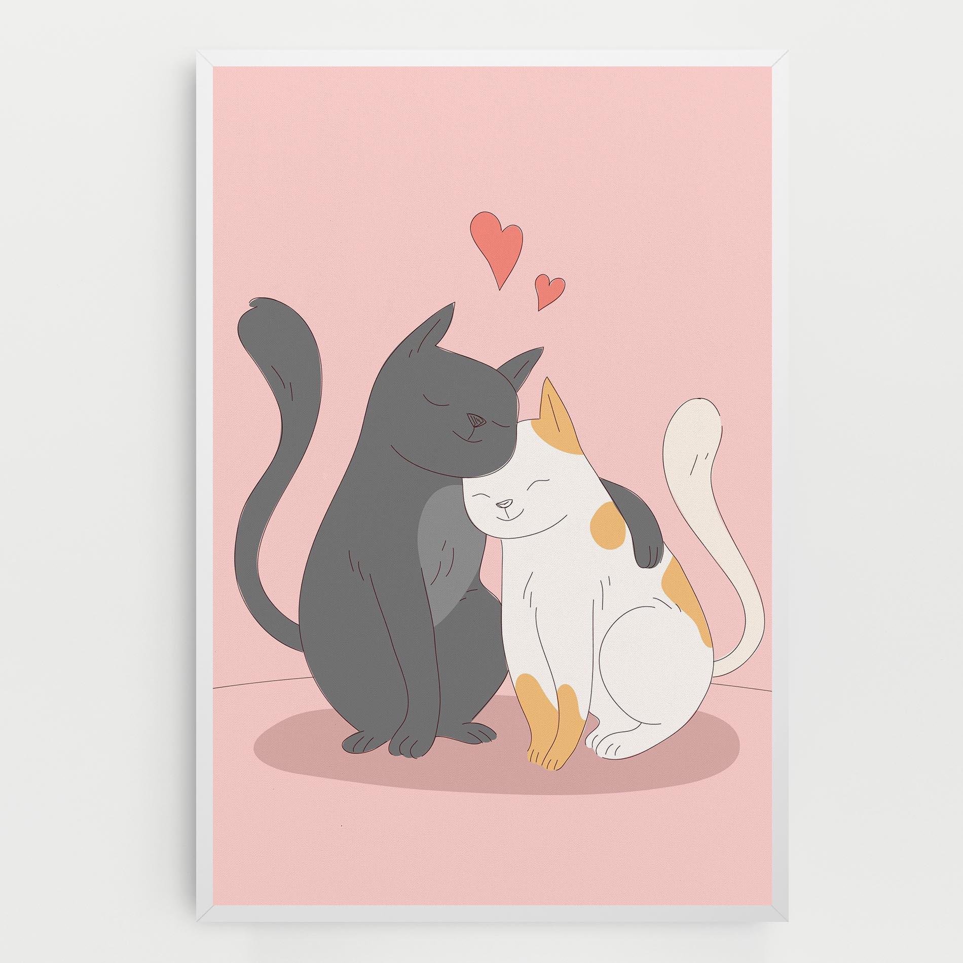 Leinwandbild Lover Cats mockup 0