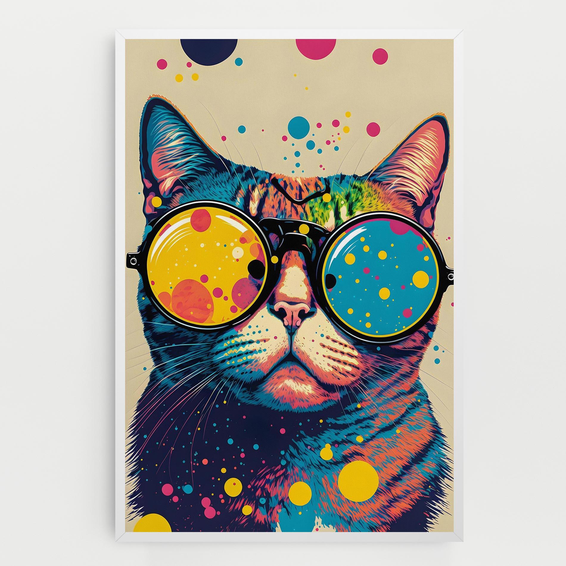 Leinwandbild Vintage Cat mockup 0